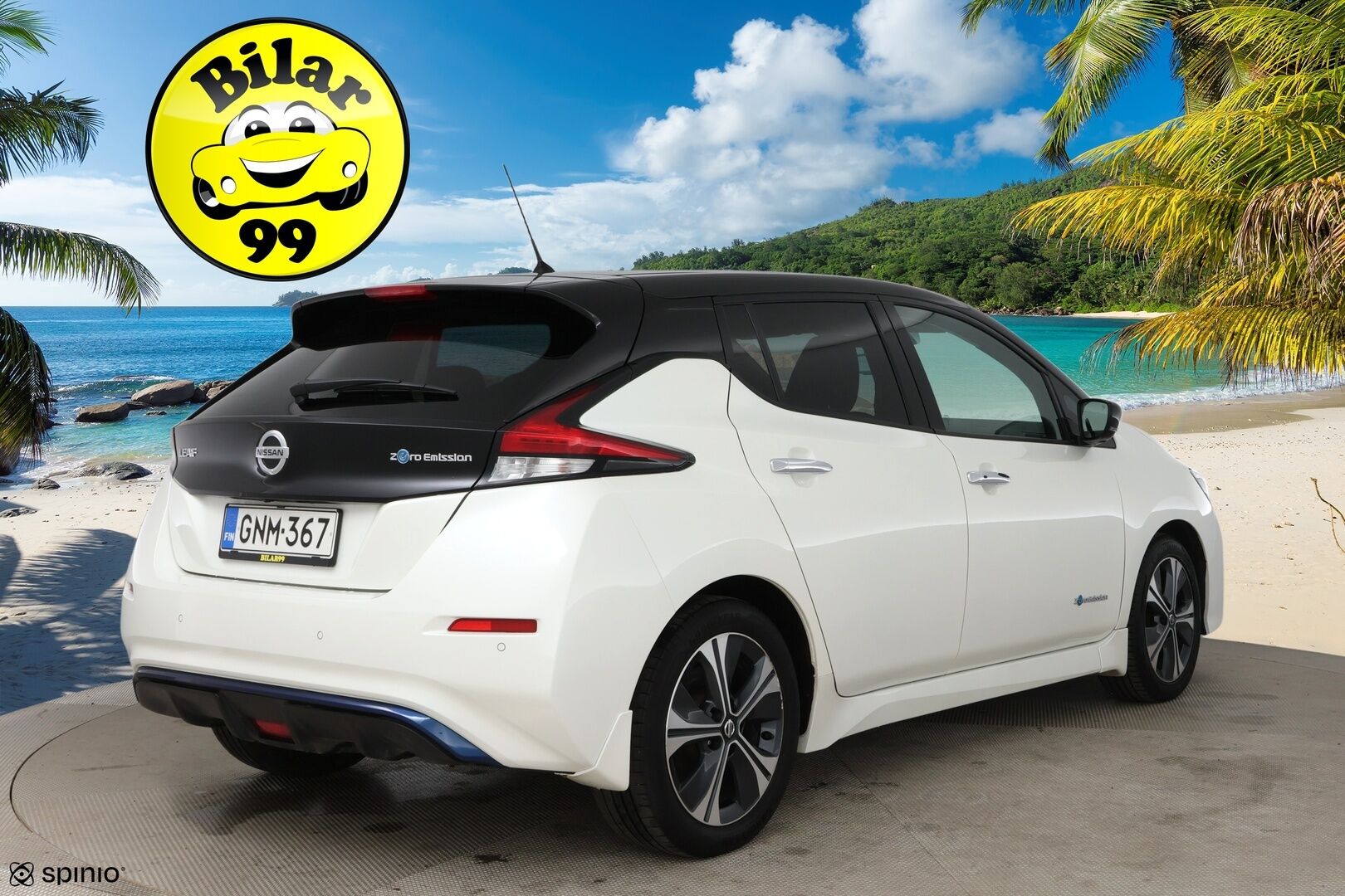 Nissan Leaf 2020 N-Connecta MY19 40 kWh LED FI / Adapt.vakkari / 360° / Kaistavahti / LED / Apple&Android - Hieno Suomi-auto merkkiliikkeen huoltohistorialla / Molemmat laturit / 2x alumiinivanteet