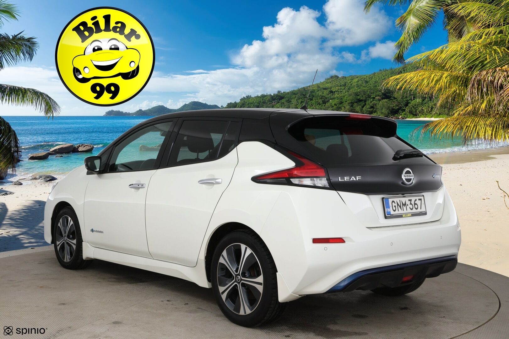 Nissan Leaf 2020 N-Connecta MY19 40 kWh LED FI / Adapt.vakkari / 360° / Kaistavahti / LED / Apple&Android - Hieno Suomi-auto merkkiliikkeen huoltohistorialla / Molemmat laturit / 2x alumiinivanteet