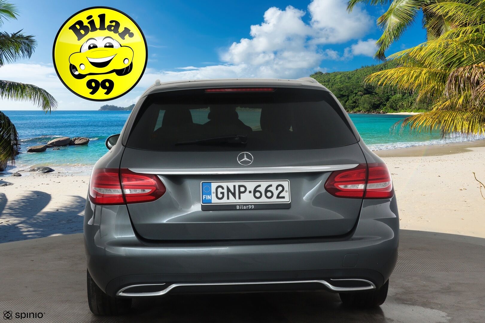 Mercedes-Benz C 2017 220d T 4MATIC 9G-Tronic *Distronic+ / Burmester / ILS-LED / P.tutkat / Navi / Puolinahat* - Kahdet renkaat aluvanteilla