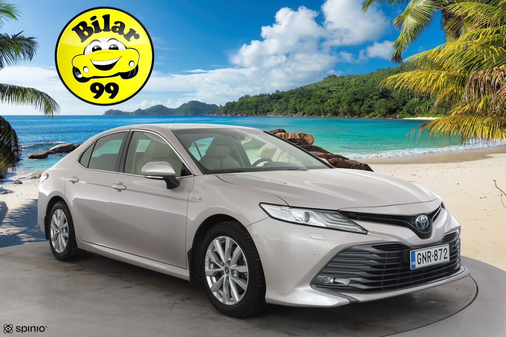 Toyota Camry 2019 2,5 Hybrid Style * Sisätilanlämmitin / ACC / LED / P.Kamera / Sähköpenkit / Navi / Keyless * - Merkkihuollot / Kahdet renkaat aluvanteilla / Suomi-auto