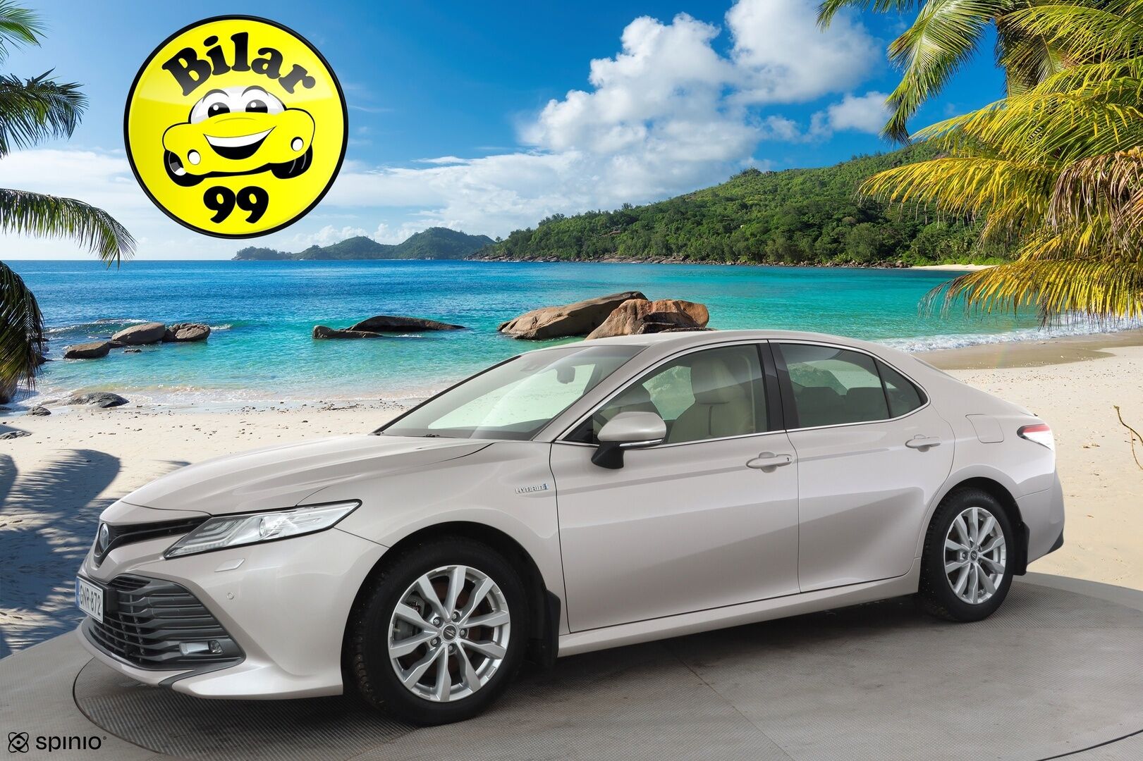 Toyota Camry 2019 2,5 Hybrid Style * Sisätilanlämmitin / ACC / LED / P.Kamera / Sähköpenkit / Navi / Keyless * - Merkkihuollot / Kahdet renkaat aluvanteilla / Suomi-auto