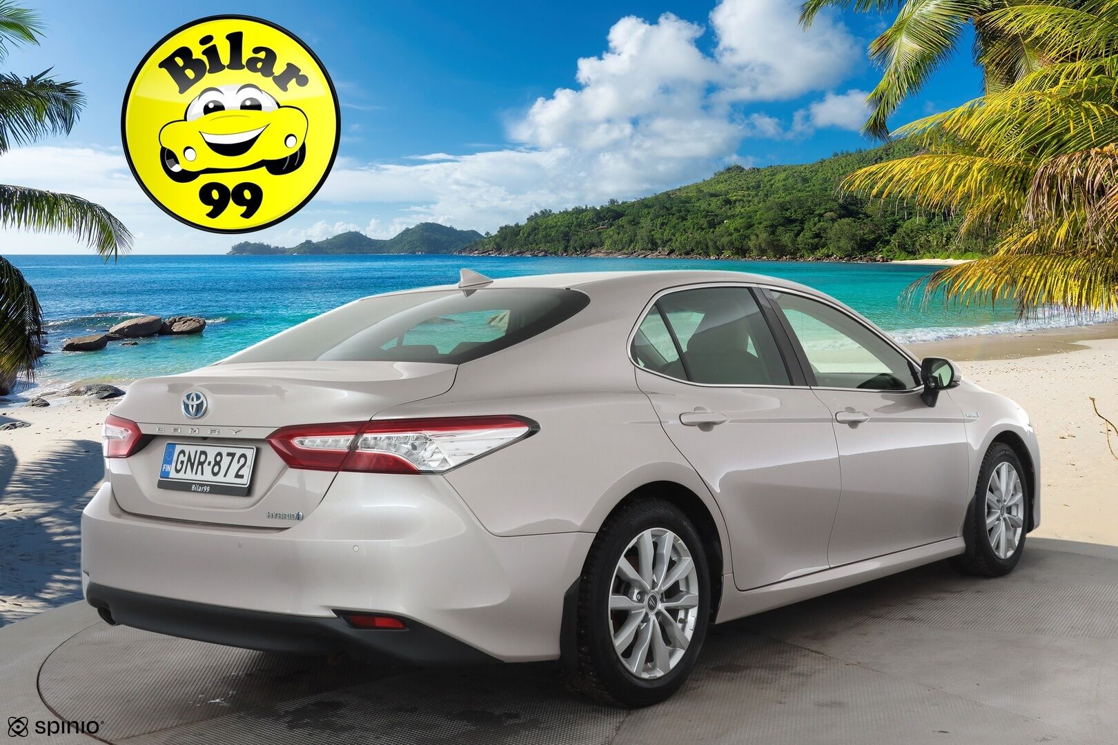 Toyota Camry 2019 2,5 Hybrid Style * Sisätilanlämmitin / ACC / LED / P.Kamera / Sähköpenkit / Navi / Keyless * - Merkkihuollot / Kahdet renkaat aluvanteilla / Suomi-auto