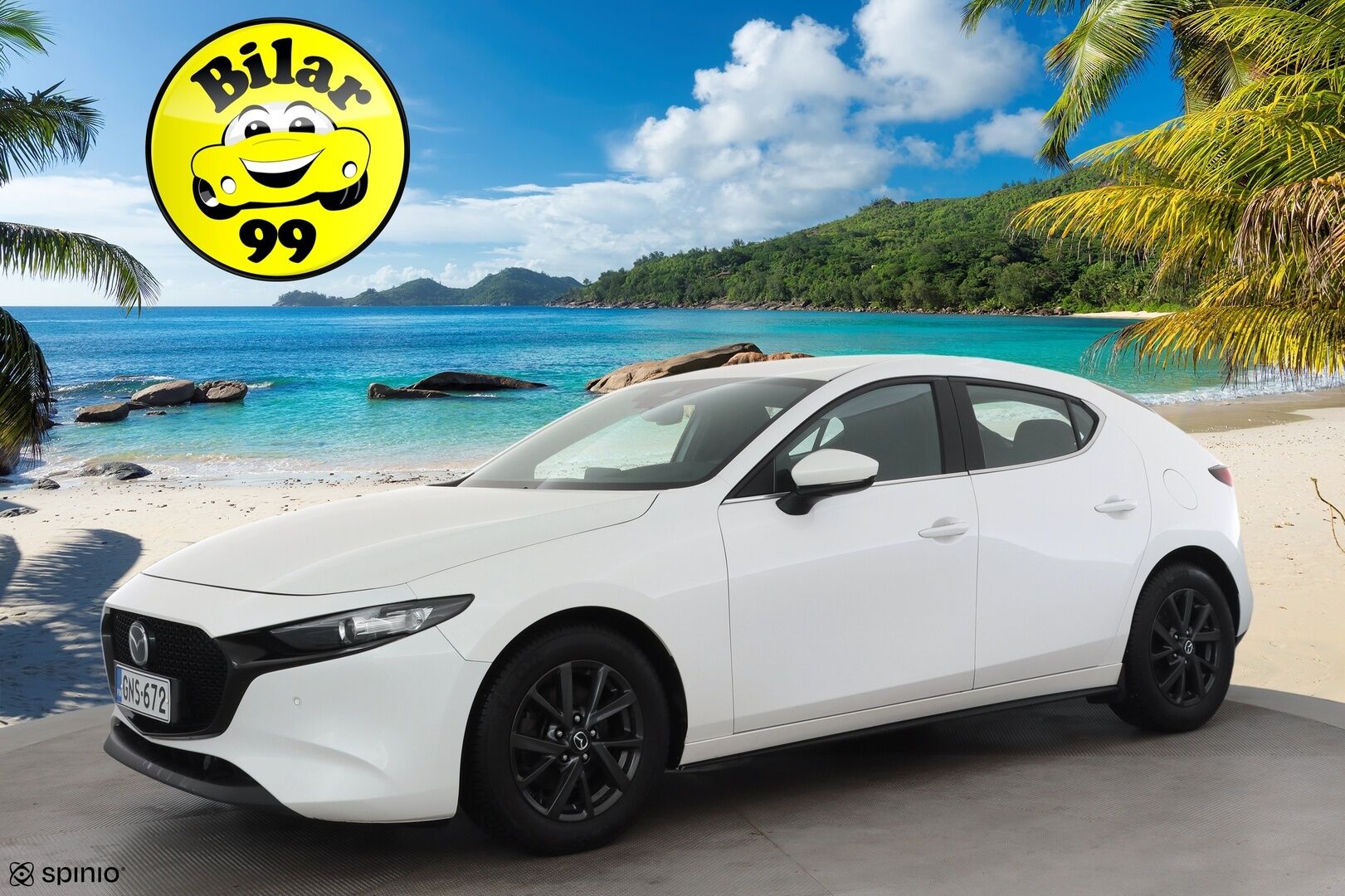 Mazda Mazda3 2020 Hatchback 2,0 (122 hv) SKYACTIV-G Vision Plus Business * ACC / LED / P.Kamera / Navi / Kaistavahti / Keyless / HUD * - Kahdet renkaat aluvanteilla