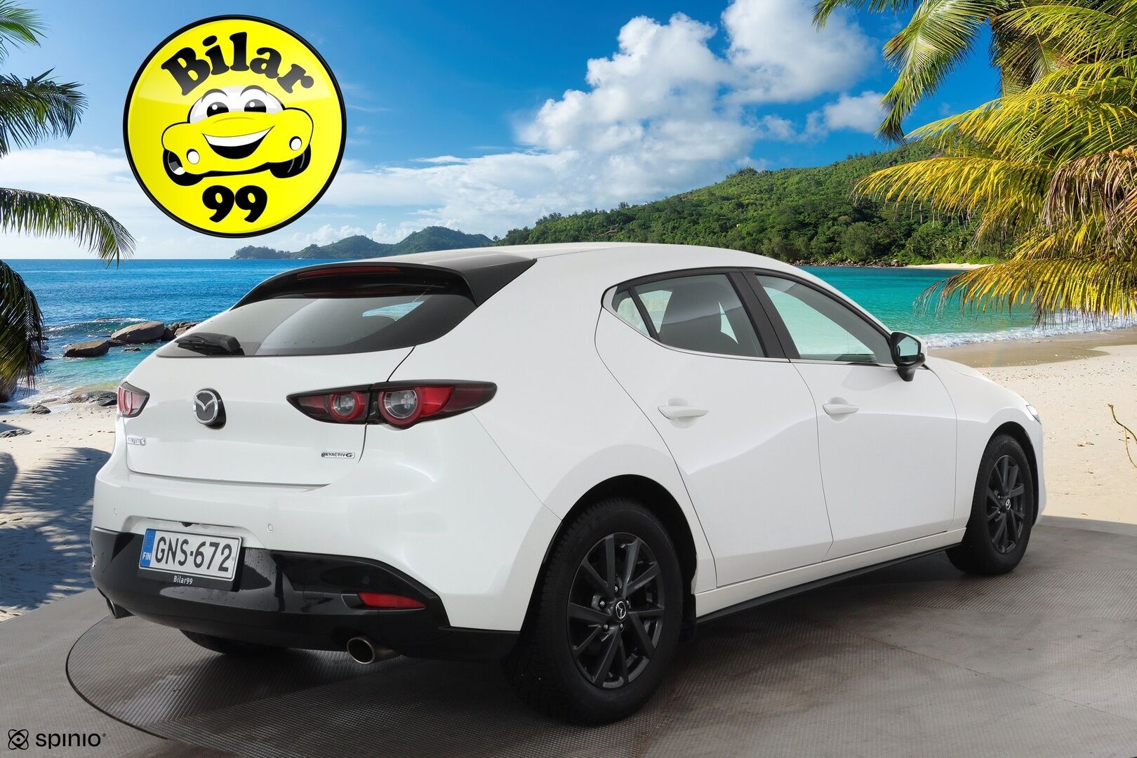 Mazda Mazda3 2020 Hatchback 2,0 (122 hv) SKYACTIV-G Vision Plus Business * ACC / LED / P.Kamera / Navi / Kaistavahti / Keyless / HUD * - Kahdet renkaat aluvanteilla