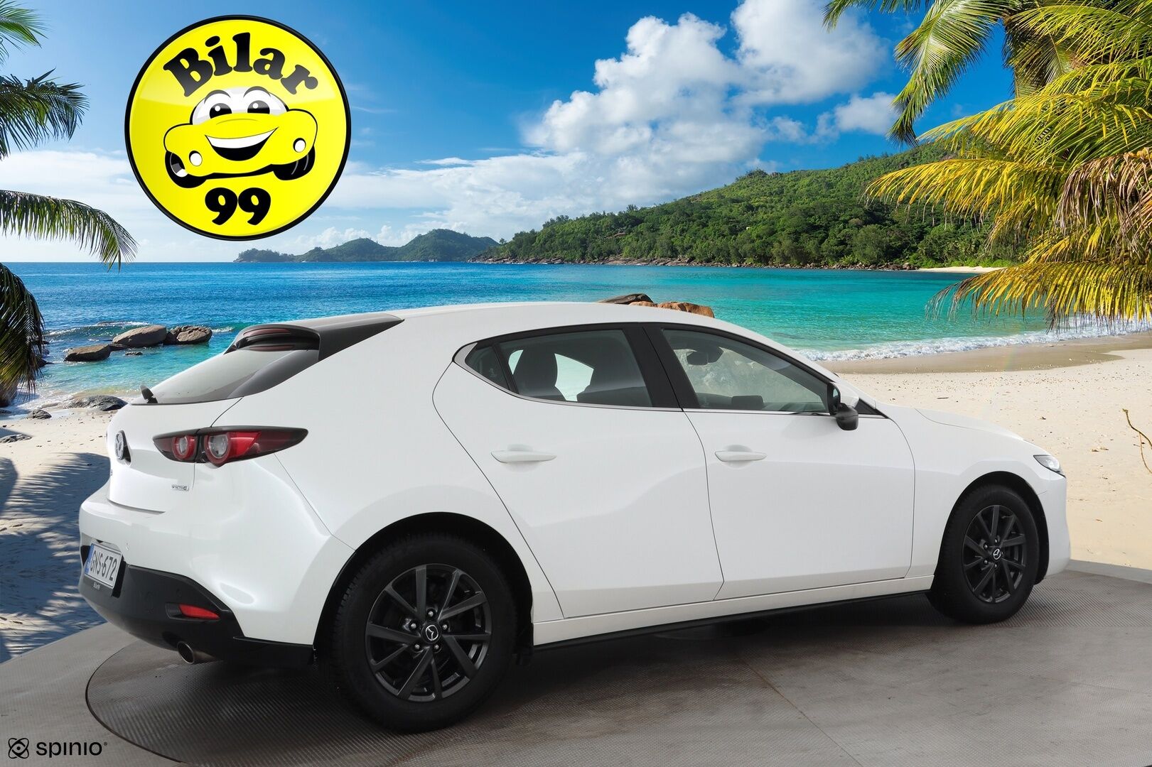 Mazda Mazda3 2020 Hatchback 2,0 (122 hv) SKYACTIV-G Vision Plus Business * ACC / LED / P.Kamera / Navi / Kaistavahti / Keyless / HUD * - Kahdet renkaat aluvanteilla