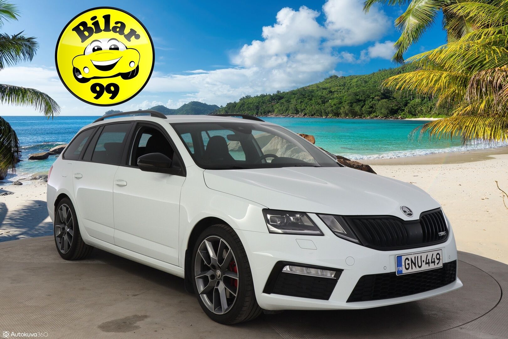 Skoda Octavia 2019 Combi 2,0 TDI 184 4x4 RS BusinessLine DSG Aut. **Webasto / ACC / Digimittari / P-Kamera / Koukku / S-Luukku / KeyLessGo / Ratinlämmitin / BLIS / Sporttipenkit** - Tehokas / Hyvin huollettu!