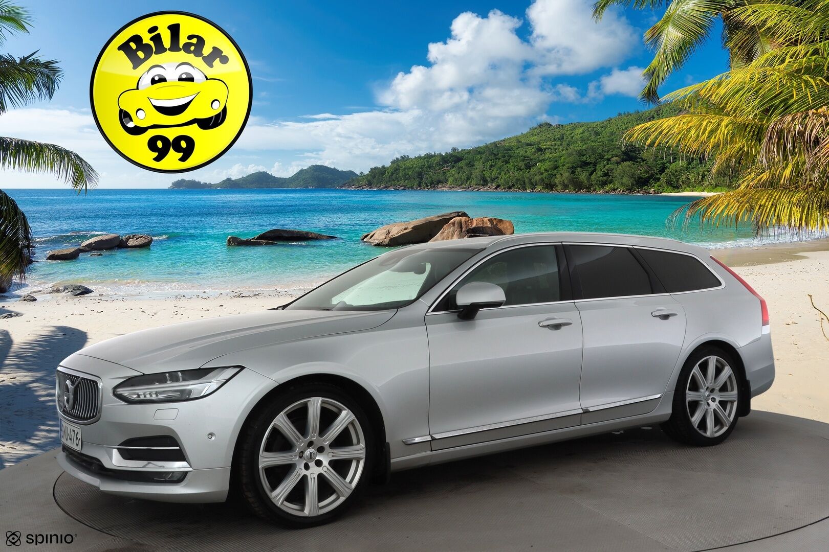 Volvo V90 2017 D5 AWD Inscription aut * Webasto / Koukku / Panorama / B&O / ACC / Full-LED / 360° / Sportnahat Muistilla * - Kahdet renkaat 