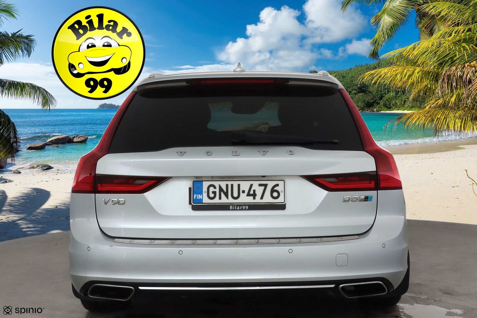 Volvo V90 2017 D5 AWD Inscription aut * Webasto / Koukku / Panorama / B&O / ACC / Full-LED / 360° / Sportnahat Muistilla * - Kahdet renkaat 