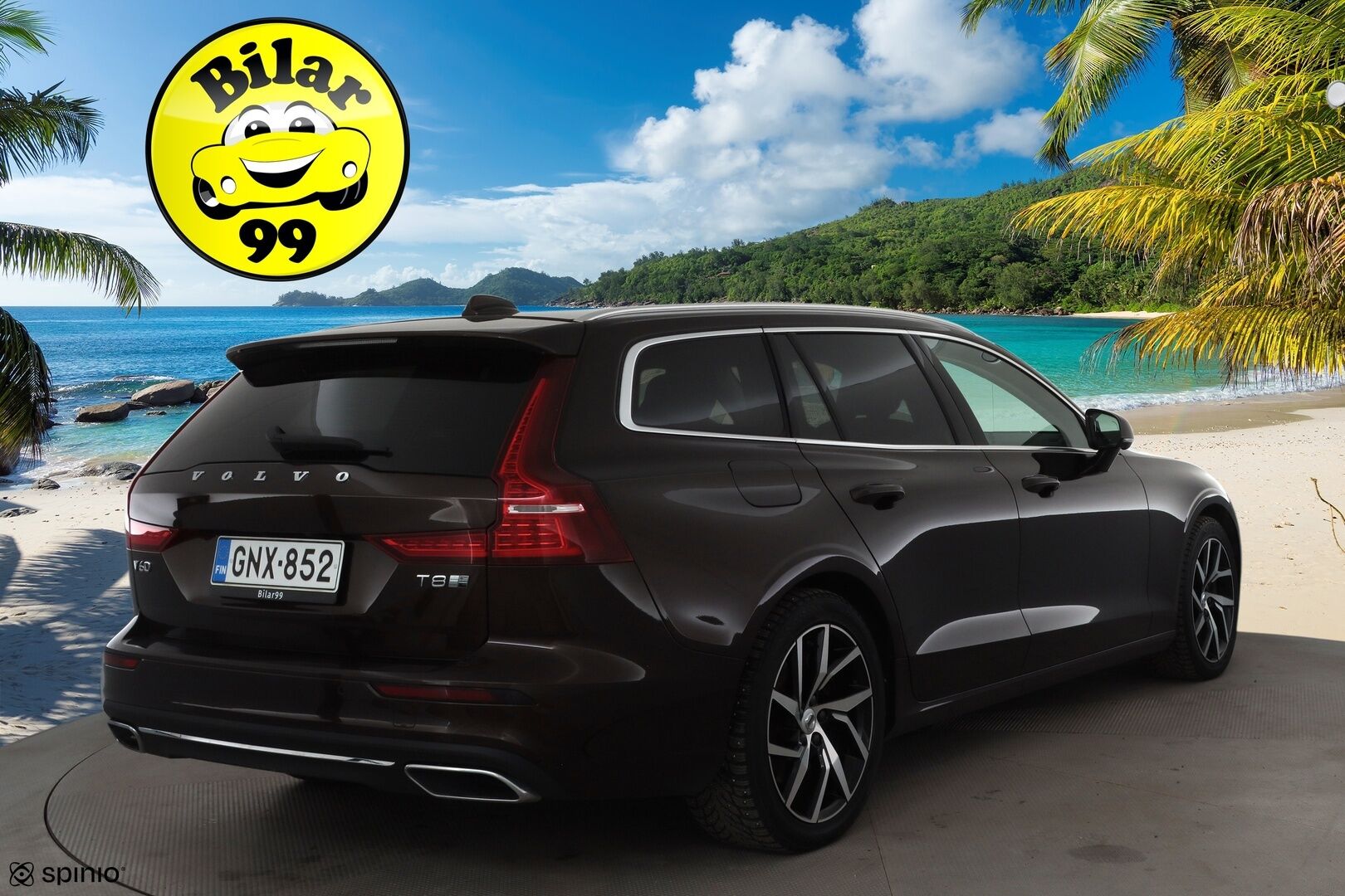 Volvo V60 2020 T8 TwE AWD Inscription aut * ACC / Webasto / Koukku / LED / Ruskeat nahat / Blis / 360 ° / Apple & Android * - Akku kuntotarkastettu / Merkkihuollettu / Kahdet renkaat 