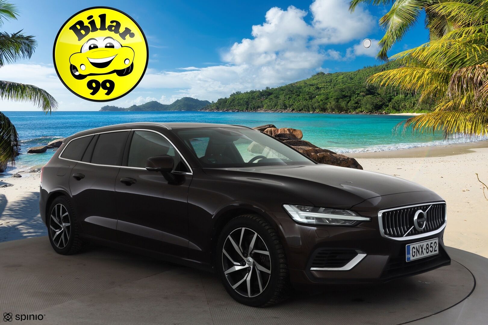 Volvo V60 2020 T8 TwE AWD Inscription aut * ACC / Webasto / Koukku / LED / Ruskeat nahat / Blis / 360 ° / Apple & Android * - Akku kuntotarkastettu / Merkkihuollettu / Kahdet renkaat 