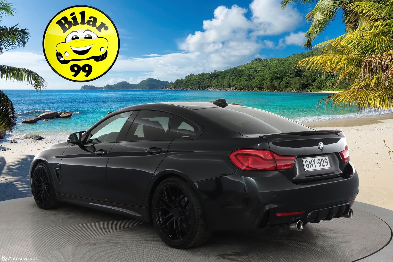 BMW 420 2016 F36 Gran Coupe 420d A xDrive M Sport **H&K / Kattoluukku / Vaaleat sporttinahat / ComfortAccess / Prof. Navi / Koukku / P.kamera** - Xenon / Musta kattoverhoilu / 2x Avain 
