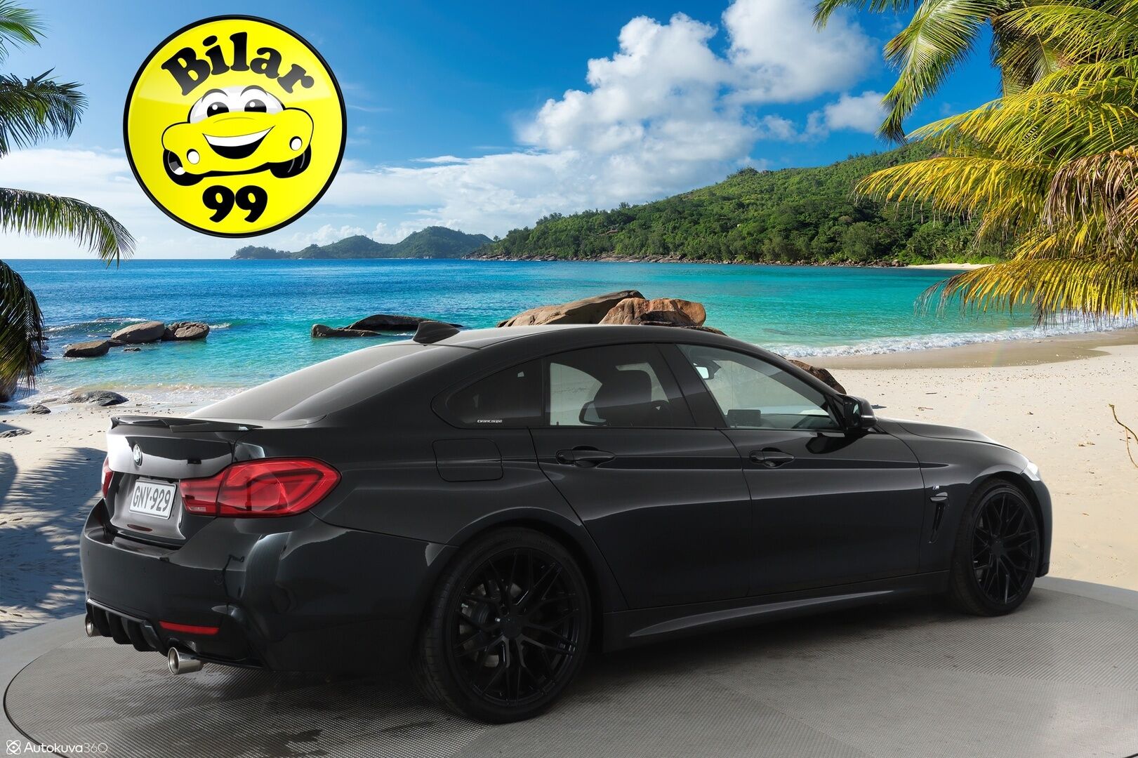 BMW 420 2016 F36 Gran Coupe 420d A xDrive M Sport **H&K / Kattoluukku / Vaaleat sporttinahat / ComfortAccess / Prof. Navi / Koukku / P.kamera** - Xenon / Musta kattoverhoilu / 2x Avain 