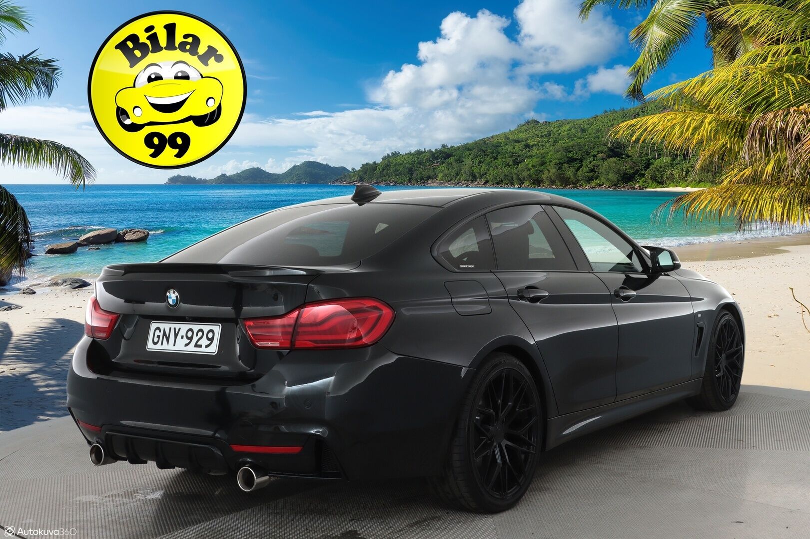 BMW 420 2016 F36 Gran Coupe 420d A xDrive M Sport **H&K / Kattoluukku / Vaaleat sporttinahat / ComfortAccess / Prof. Navi / Koukku / P.kamera** - Xenon / Musta kattoverhoilu / 2x Avain 