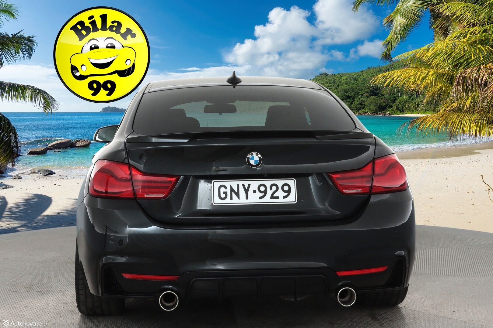 BMW 420 2016 F36 Gran Coupe 420d A xDrive M Sport **H&K / Kattoluukku / Vaaleat sporttinahat / ComfortAccess / Prof. Navi / Koukku / P.kamera** - Xenon / Musta kattoverhoilu / 2x Avain 