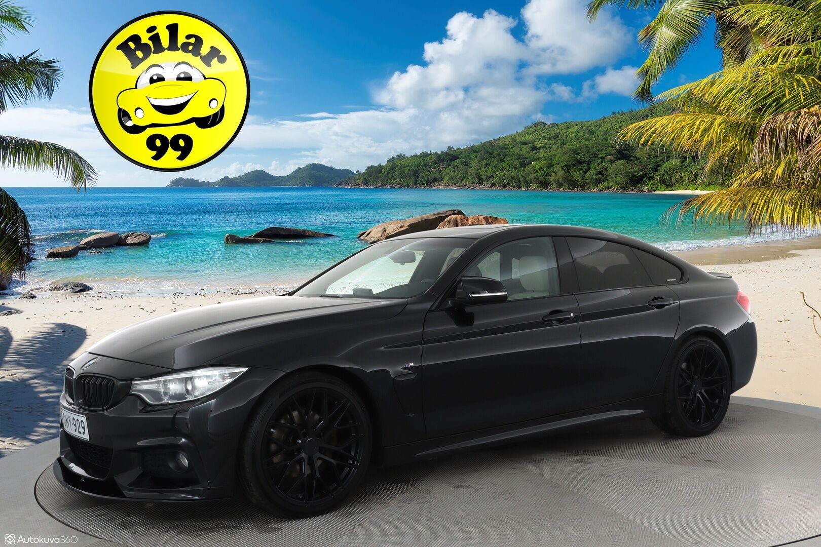 BMW 420 2016 F36 Gran Coupe 420d A xDrive M Sport **H&K / Kattoluukku / Vaaleat sporttinahat / ComfortAccess / Prof. Navi / Koukku / P.kamera** - Xenon / Musta kattoverhoilu / 2x Avain 