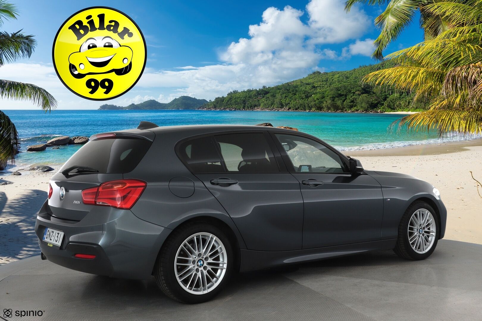 BMW 118 2018 F20 Hatchback 118i M Sport **Vakkari / Sporttipenkit / P.tutkat / Navi / LED / Kangas-Alcantara** - Kahdet renkaat aluvanteilla / Hifit