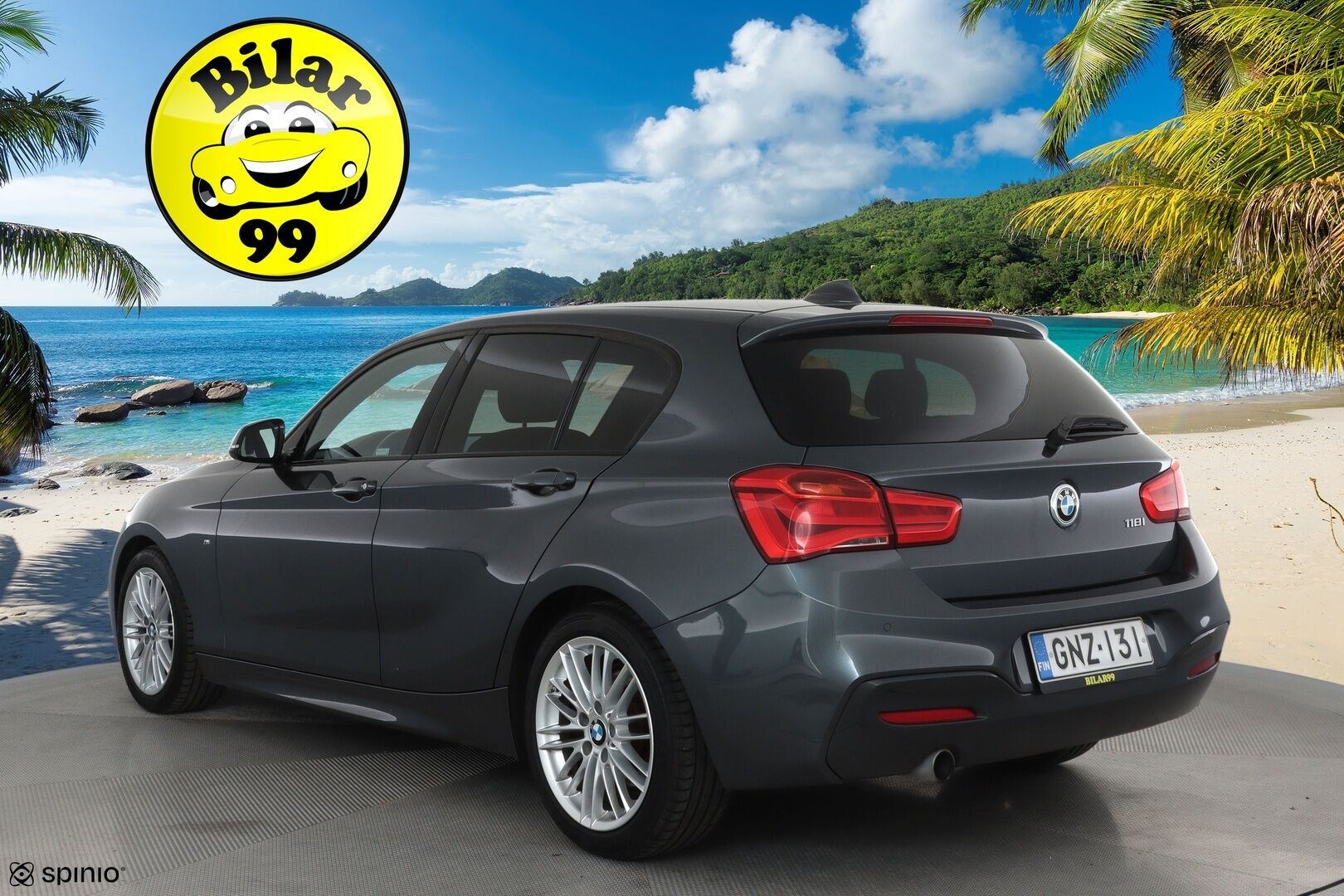 BMW 118 2018 F20 Hatchback 118i M Sport **Vakkari / Sporttipenkit / P.tutkat / Navi / LED / Kangas-Alcantara** - Kahdet renkaat aluvanteilla / Hifit