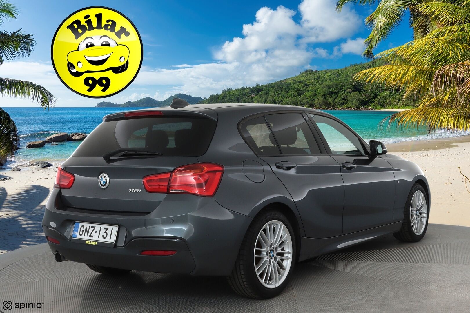 BMW 118 2018 F20 Hatchback 118i M Sport **Vakkari / Sporttipenkit / P.tutkat / Navi / LED / Kangas-Alcantara** - Kahdet renkaat aluvanteilla / Hifit