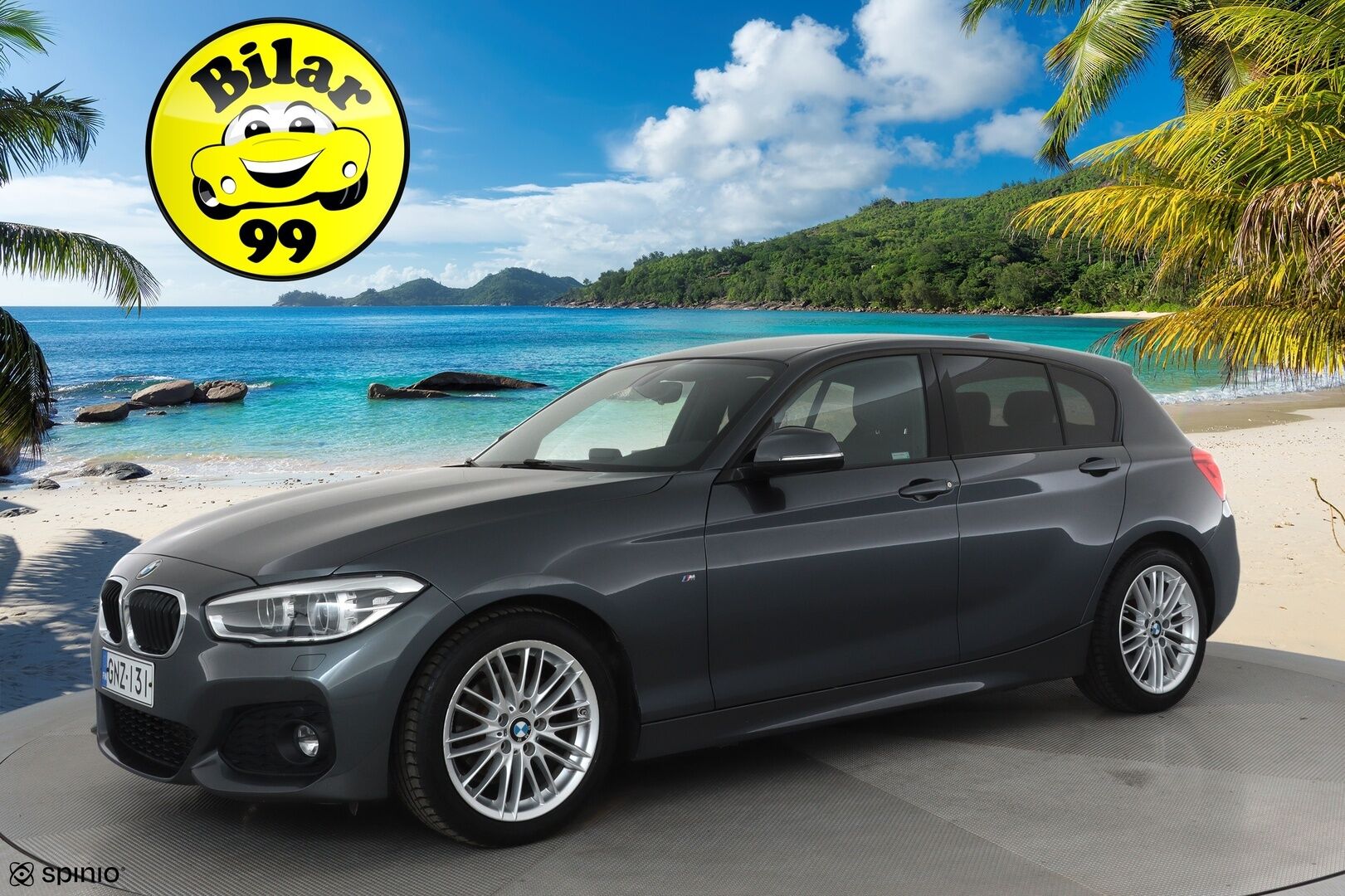 BMW 118 2018 F20 Hatchback 118i M Sport **Vakkari / Sporttipenkit / P.tutkat / Navi / LED / Kangas-Alcantara** - Kahdet renkaat aluvanteilla / Hifit