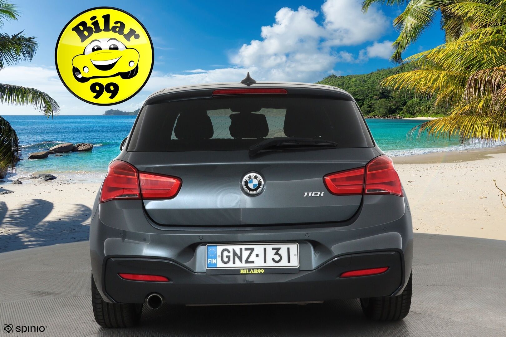 BMW 118 2018 F20 Hatchback 118i M Sport **Vakkari / Sporttipenkit / P.tutkat / Navi / LED / Kangas-Alcantara** - Kahdet renkaat aluvanteilla / Hifit