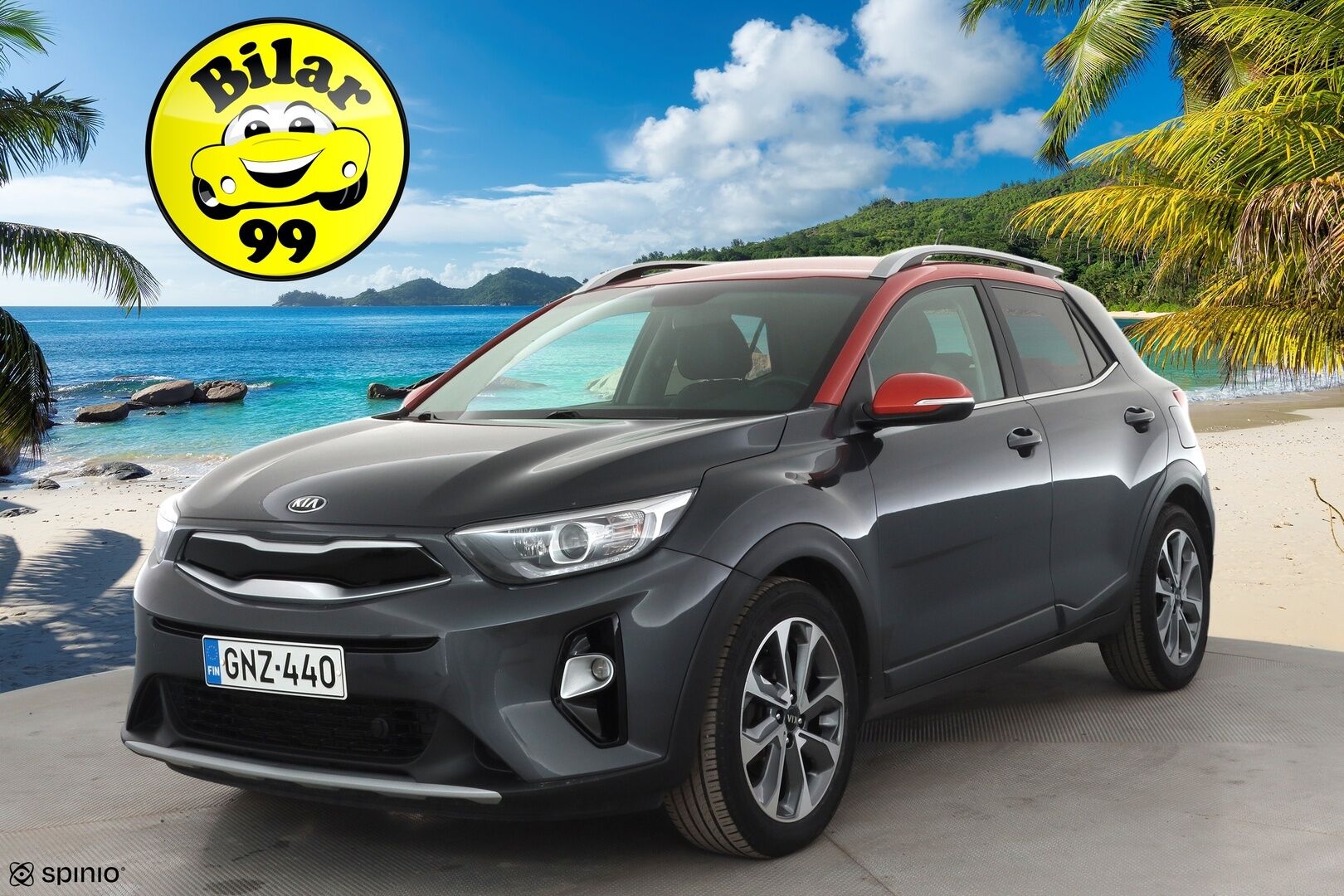 Kia Stonic 2020 1,0 T-GDI ISG 120hv EX Design DCT EcoDynamics * Vakkari / P.kamera / Lohko+SIsä / Koukku * - 1.Om Suomi-auto / Kahdet renkaat aluvanteilla / Merkkihuollettu