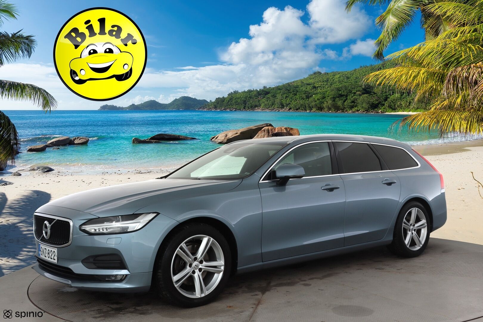 Volvo V90 2017 D4 Business aut - Webasto | ACC | Peruutuskamera | LED | High Perf Audio | Ratinlämmitys | Keyless | LED | 2x Renkaat Aluvantein | Juuri tullut Tampereelle!