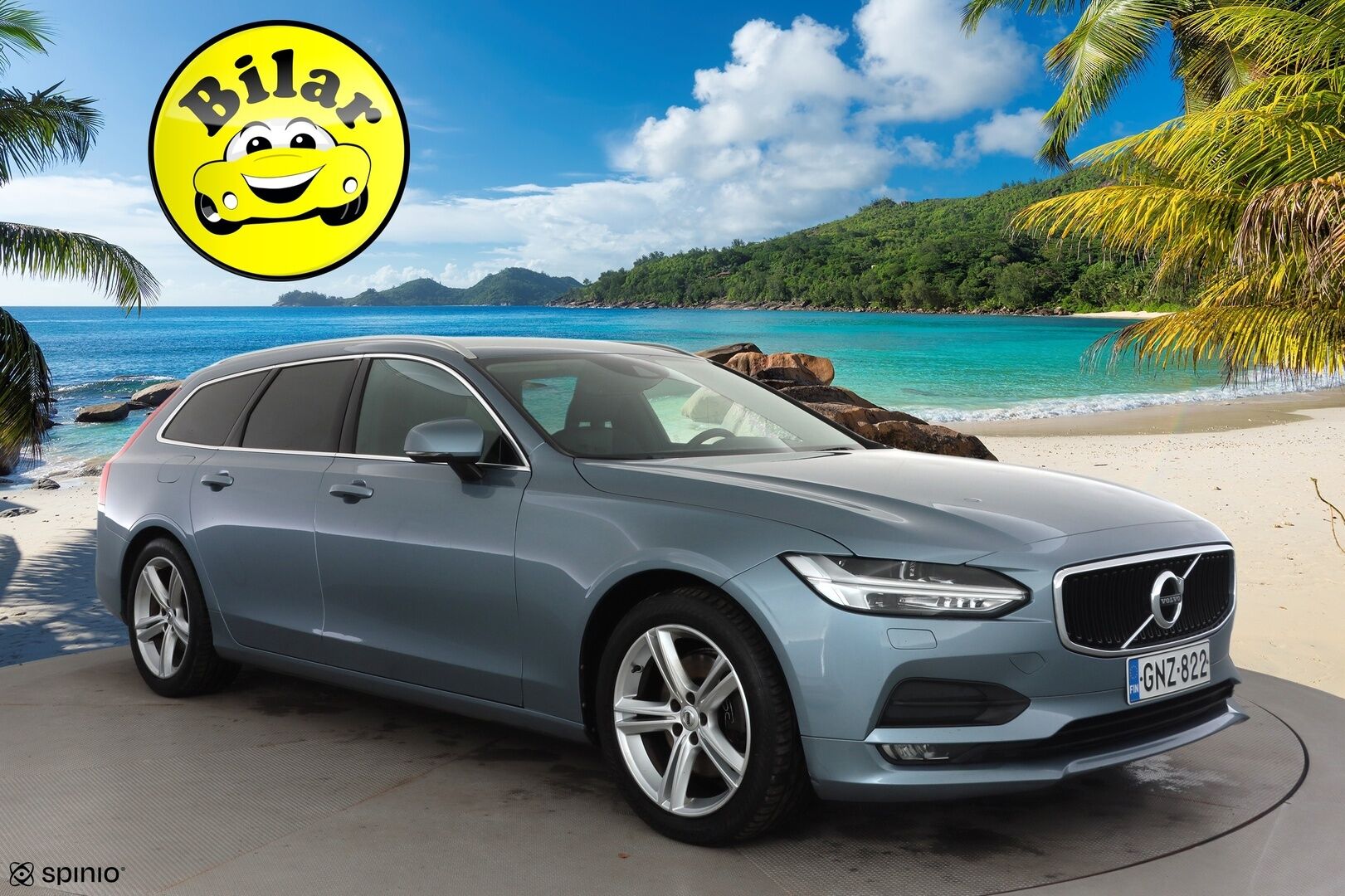 Volvo V90 2017 D4 Business aut - Webasto | ACC | Peruutuskamera | LED | High Perf Audio | Ratinlämmitys | Keyless | LED | 2x Renkaat Aluvantein | Juuri tullut Tampereelle!