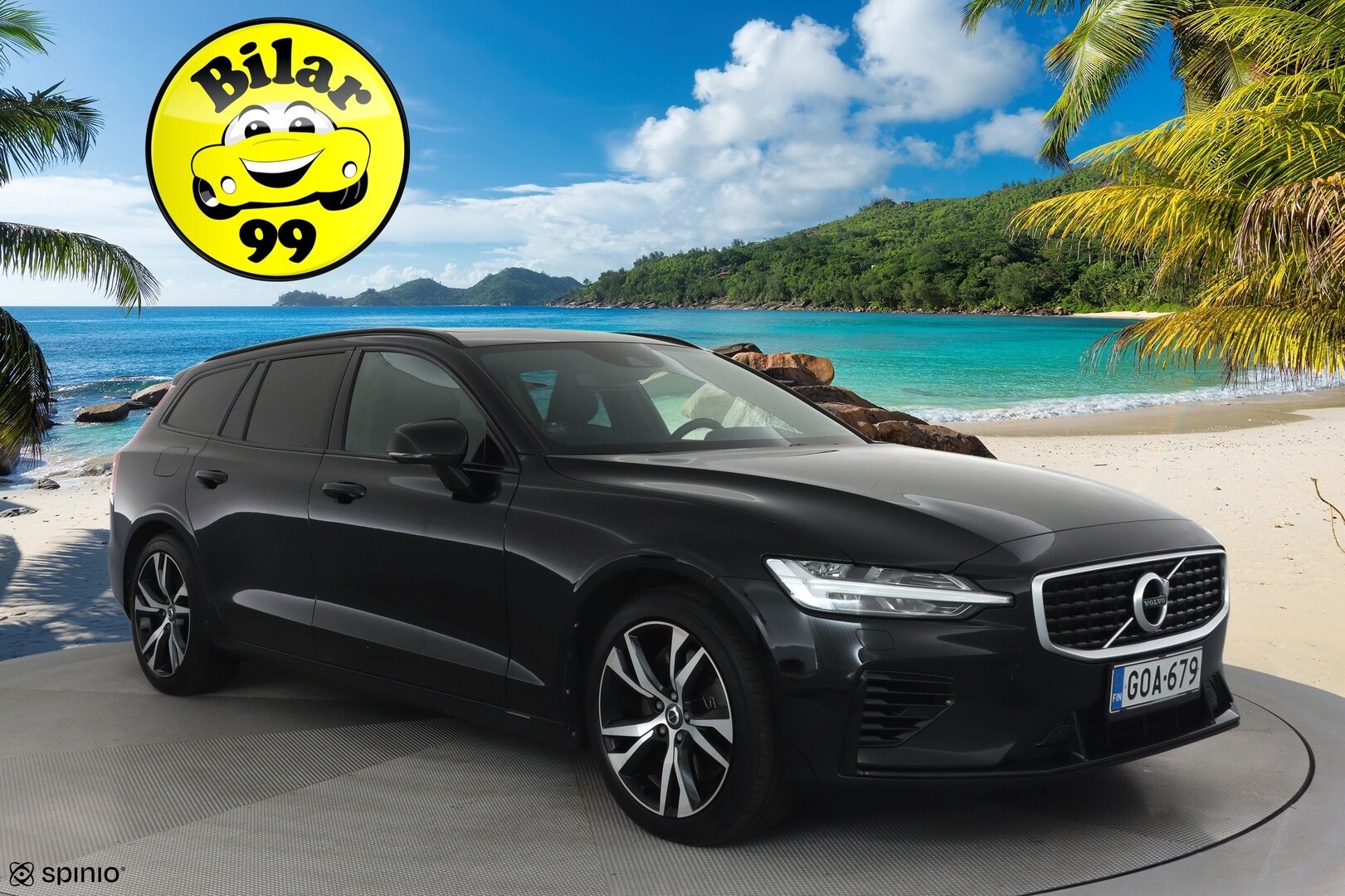 Volvo V60 2019 T8 AWD R-Design aut **Sporttinahat / Panorama / Webasto / Koukku / ACC / Full-LED / P.Kamera / Navi / Kaistavahti** - 2x Latauskaapelit / Kahdet Renkaat
