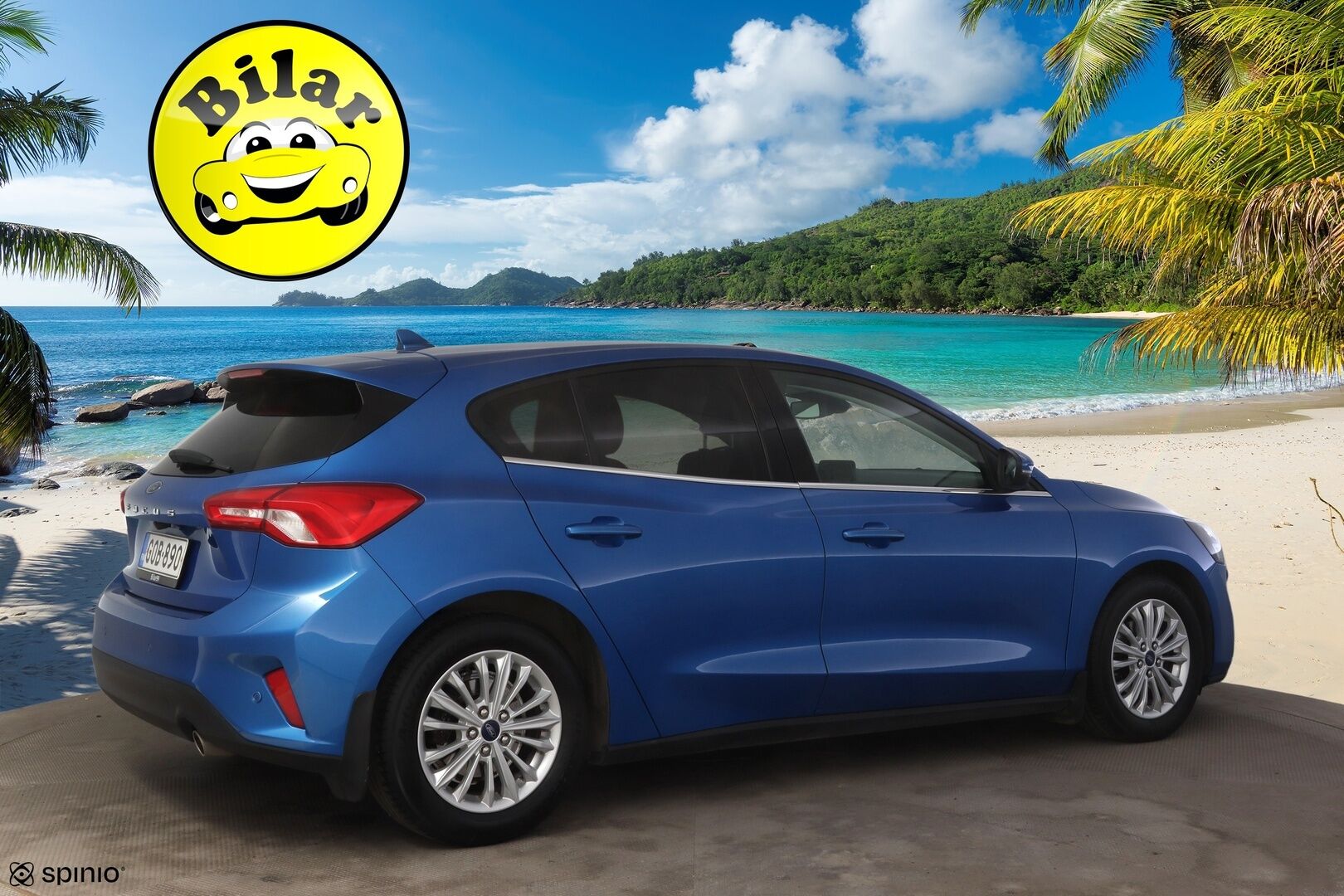 Ford Focus 2020 1,0 EcoBoost 125hv A8 Titanium 5-ovinen - 2.om Suomi-auto | Merkkihuollot | P.kamera | Koukku | KeyLessGo | Navi | LED 