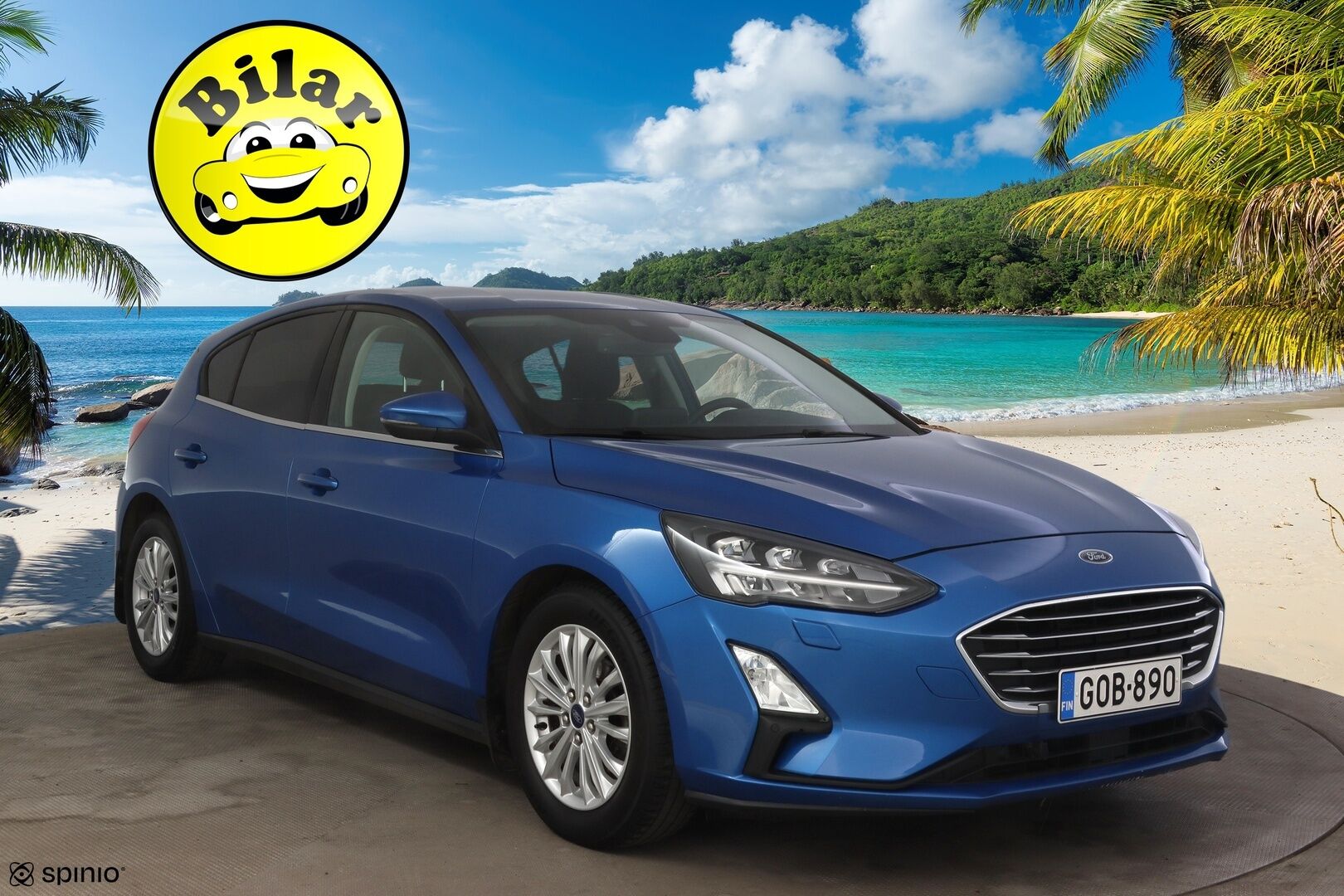 Ford Focus 2020 1,0 EcoBoost 125hv A8 Titanium 5-ovinen - 2.om Suomi-auto | Merkkihuollot | P.kamera | Koukku | KeyLessGo | Navi | LED 