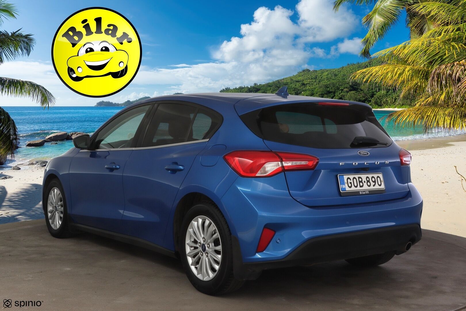 Ford Focus 2020 1,0 EcoBoost 125hv A8 Titanium 5-ovinen - 2.om Suomi-auto | Merkkihuollot | P.kamera | Koukku | KeyLessGo | Navi | LED 