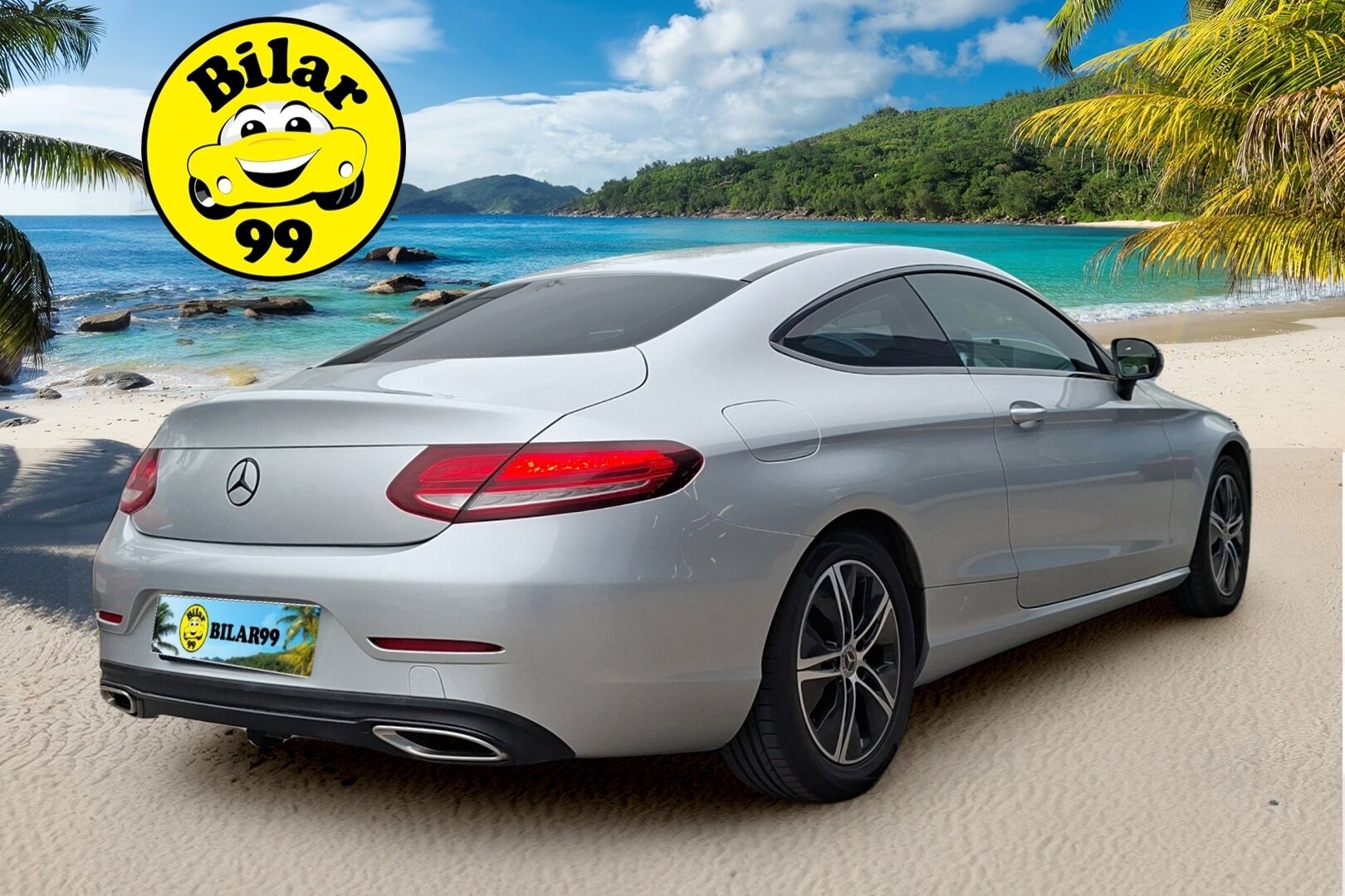 Mercedes-Benz C 2020 200 Coupé A - | Suomi-auto | P-Kamera | Ruskeat sporttinahat / LED High Performance | Koukku |