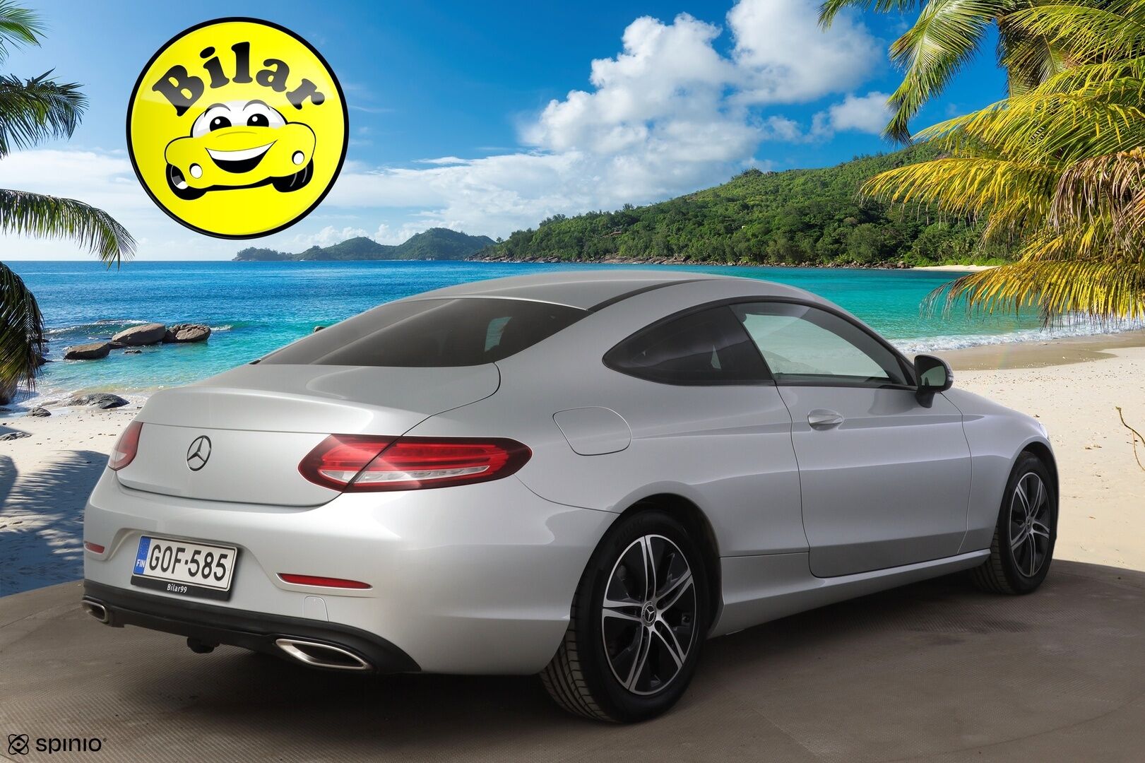Mercedes-Benz C 2020 200 Coupé A - | Suomi-auto | P-Kamera | Ruskeat sporttinahat / LED High Performance | Koukku |