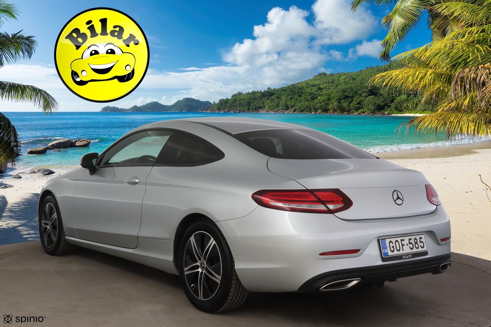 Mercedes-Benz C 2020 200 Coupé A - | Suomi-auto | P-Kamera | Ruskeat sporttinahat / LED High Performance | Koukku |