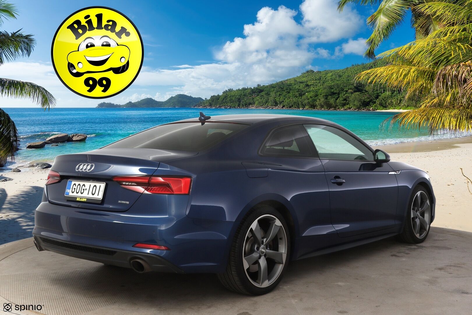 Audi A5 2017 Coupé Business Sport 2,0 TFSI 185 kW quattro  * Digimittaristo / Vakkari / S-line / Koukku / Rotor / Flat Bottom * - * Todella hieno ja harvinainen 2 ovinen coupe tarjolla! Paras väriyhdistelmä, ulko ja sisä S-Linellä! *