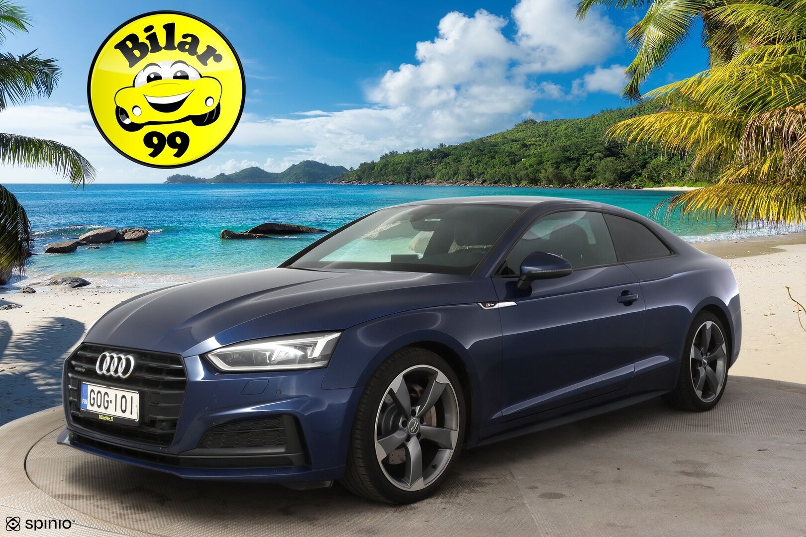 Audi A5 2017 Coupé Business Sport 2,0 TFSI 185 kW quattro  * Digimittaristo / Vakkari / S-line / Koukku / Rotor / Flat Bottom * - * Todella hieno ja harvinainen 2 ovinen coupe tarjolla! Paras väriyhdistelmä, ulko ja sisä S-Linellä! *