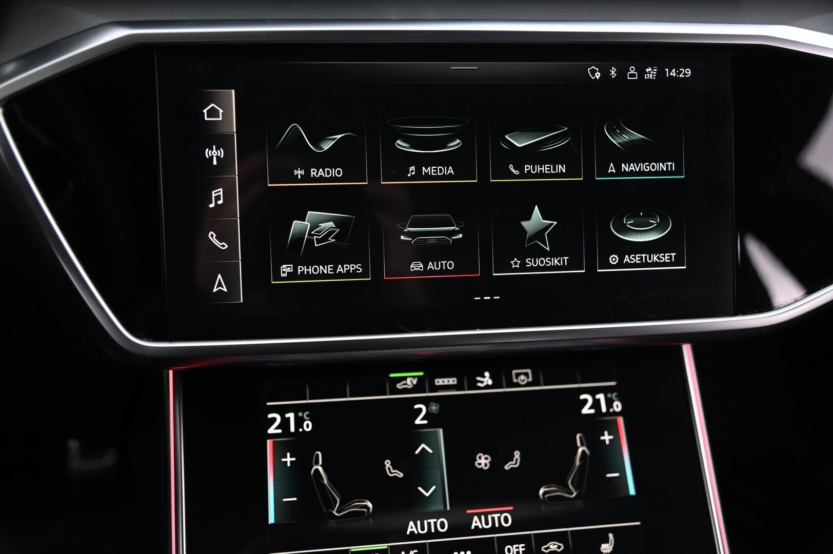 Audi A7 2021 14.1 kwh Business Sport 50 TFSI e quattro S-Line  *Suomi-Auto / S-Line / ACC / Bang & Olufsen / Digimittaristo / Audi Pre Sense* - *Juuri saapunut! / Matrix-LED / Navi / Ambient Light / P-Kamera / Tutkat / Kessy / Audi Smartphone Interface / Urheiluistuimet / 2X Renkaat*