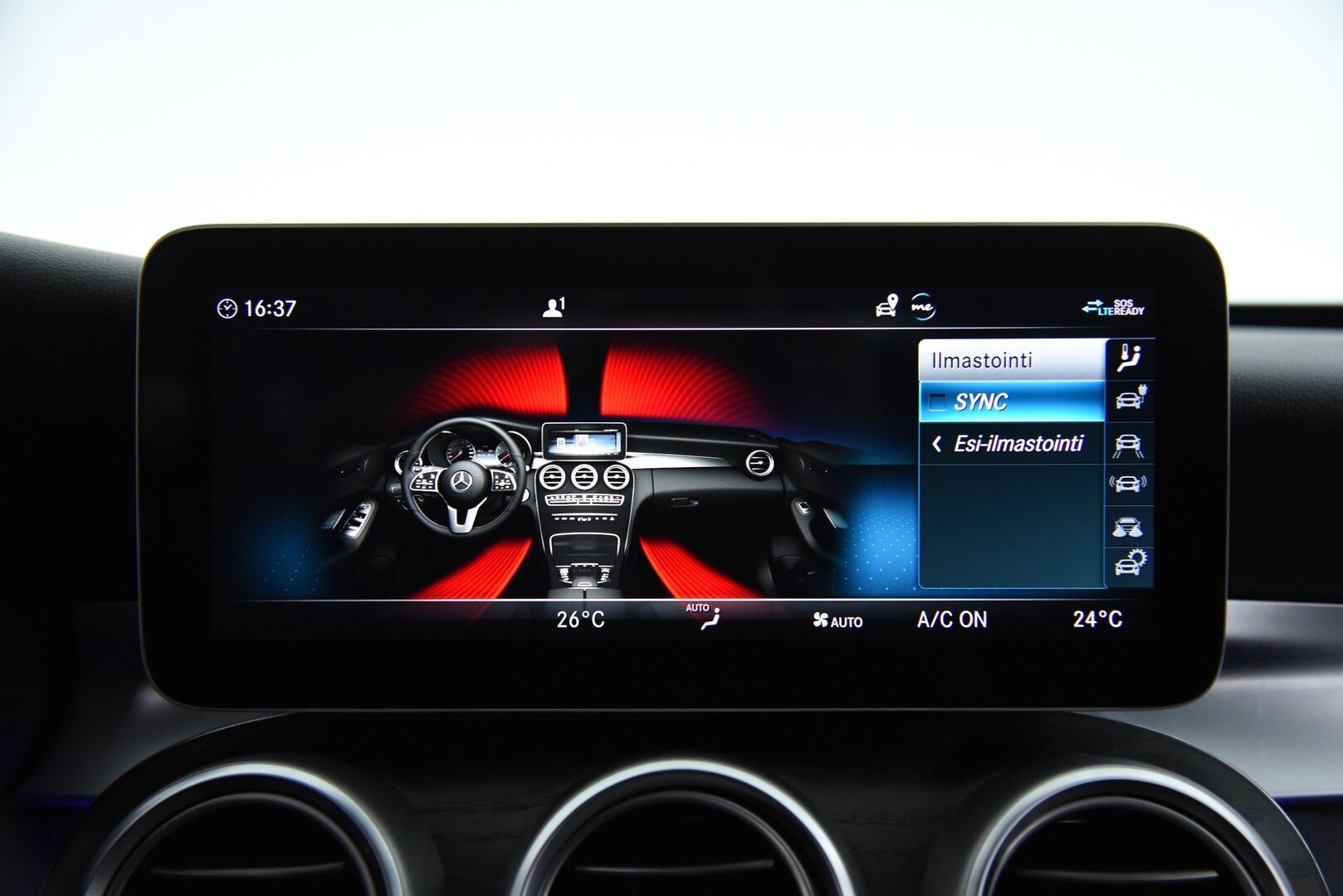 Mercedes-Benz C 2020 300 e T A Business AMG Edition EQ Power / Burmester /  P-kamera / Night paketti / LED / Ambiente / - AMG Sisä- ja ulkopaketilla / Sähk. takaluukku / Apple & Android /