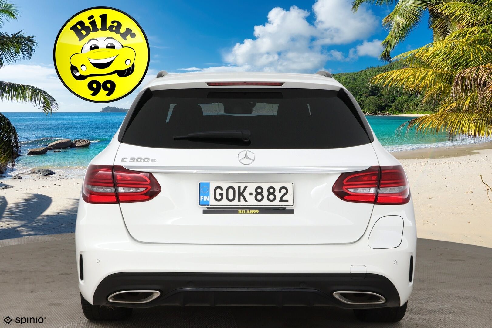 Mercedes-Benz C 2020 300 e T A Business AMG Edition EQ Power * Burmester /  P-kamera / Night paketti / LED / Ambiente * - AMG Sisä- ja ulkopaketilla / Sähk. takaluukku / Apple & Android 