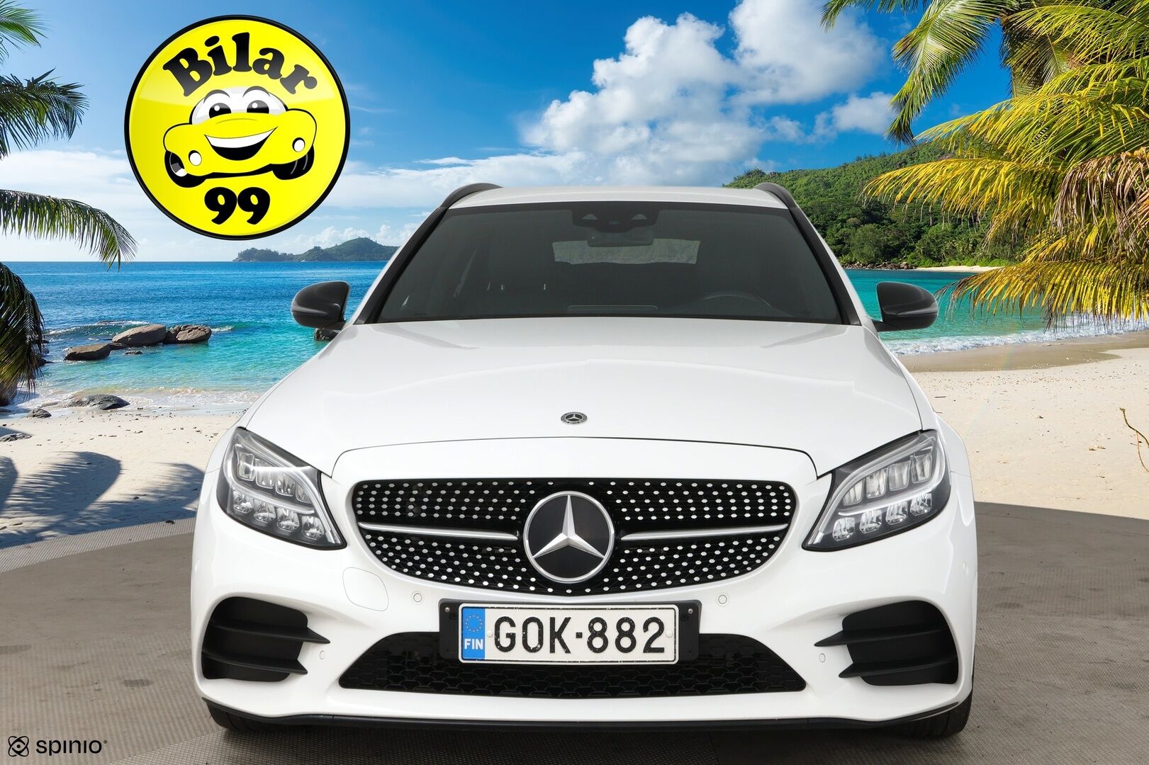 Mercedes-Benz C 2020 300 e T A Business AMG Edition EQ Power * Burmester /  P-kamera / Night paketti / LED / Ambiente * - AMG Sisä- ja ulkopaketilla / Sähk. takaluukku / Apple & Android 