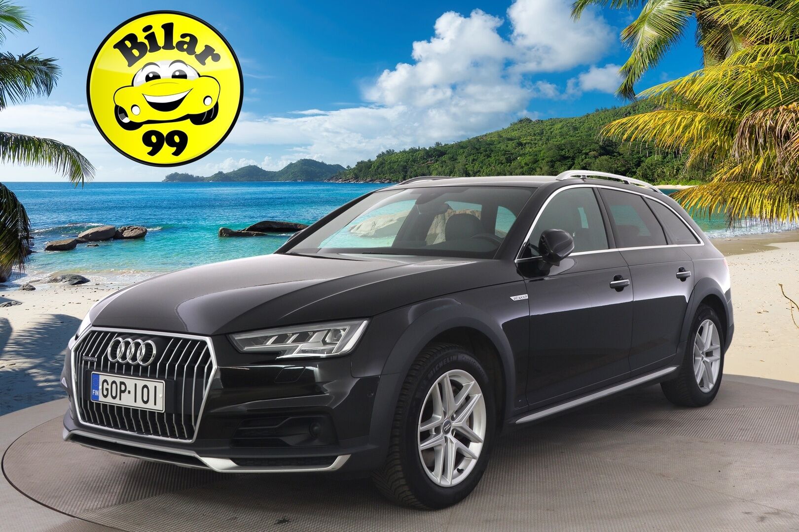 Audi A4 allroad quattro 2017 Business 2,0 TFSI 185 kW quattro S tronic * Adapt. Cruise / B&O-sound / Sähköpenkit / Webasto / APP-Connect / Koukku * - * Kahdet renkaat / Särmä huoltohistoria *