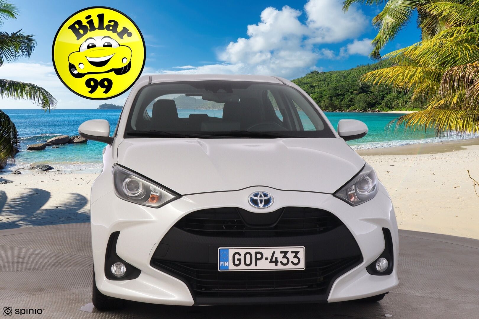 Toyota Yaris 2021 1,5 Hybrid Active * Plus paketti / ACC / Keyless Go / Navi / P. Kamera / Ratinlämmitin / Kaukovaloautomatiikka* - Helmiäisvalkoinen metalliväri / Suomi-auto / 2 Hyvät renkaat alumiiinivanteilla  / Merkkihuollettu