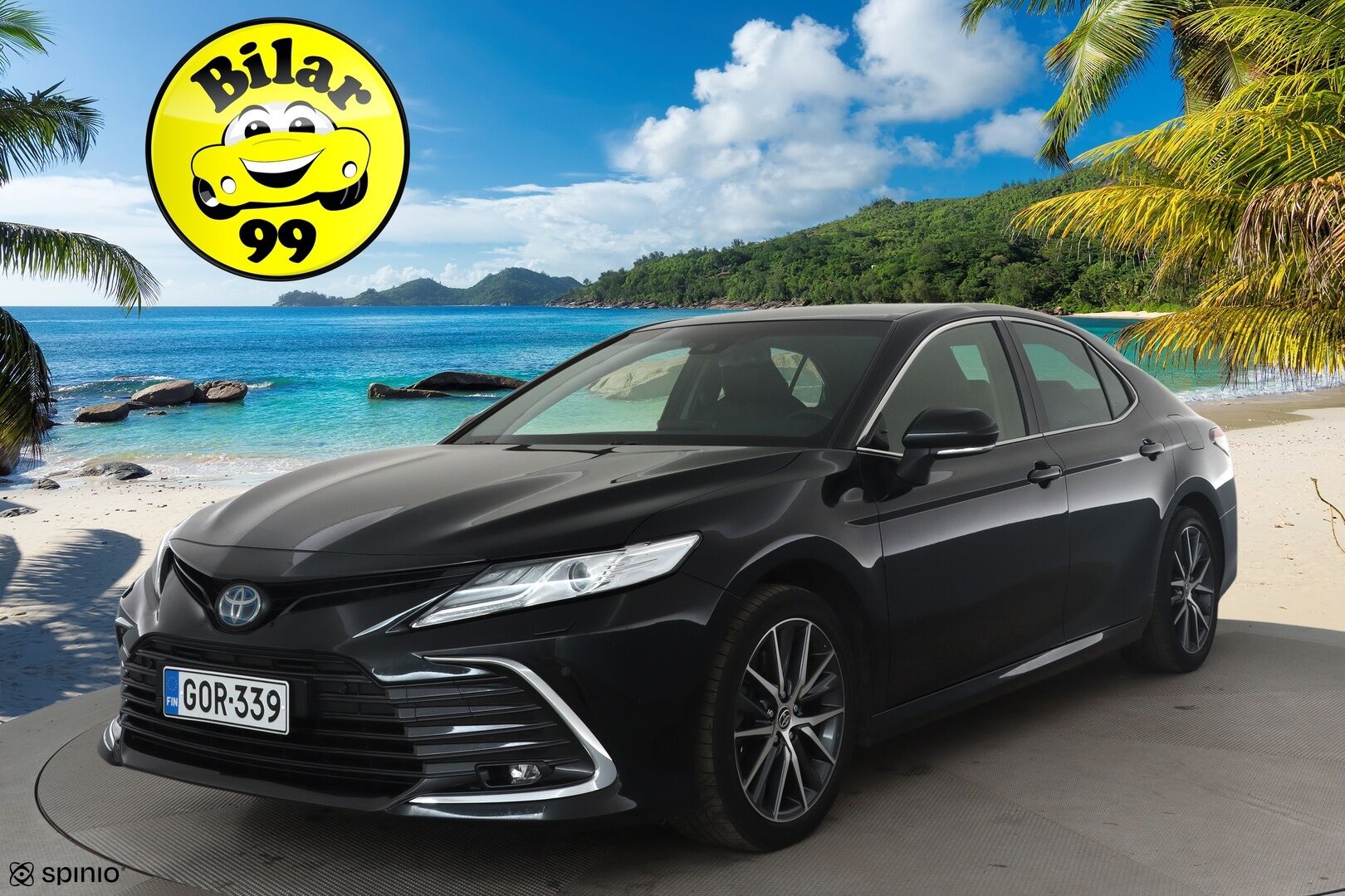 Toyota Camry 2021 2,5 Hybrid Style *ACC / P.kamera / Bi-LED / Lohkolämmitin / Sähköpenkit / Navi / Apple&Android* - Suomi-auto / Kahdet renkaat aluvanteilla / Merkkihuollettu