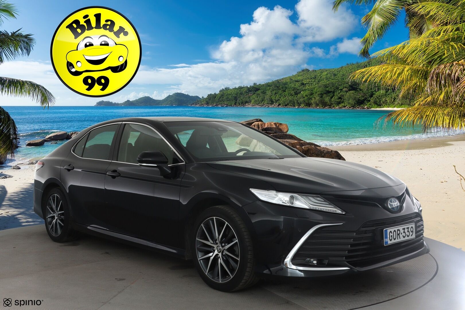 Toyota Camry 2021 2,5 Hybrid Style *ACC / P.kamera / Bi-LED / Lohkolämmitin / Sähköpenkit / Navi / Apple&Android* - Suomi-auto / Kahdet renkaat aluvanteilla / Merkkihuollettu
