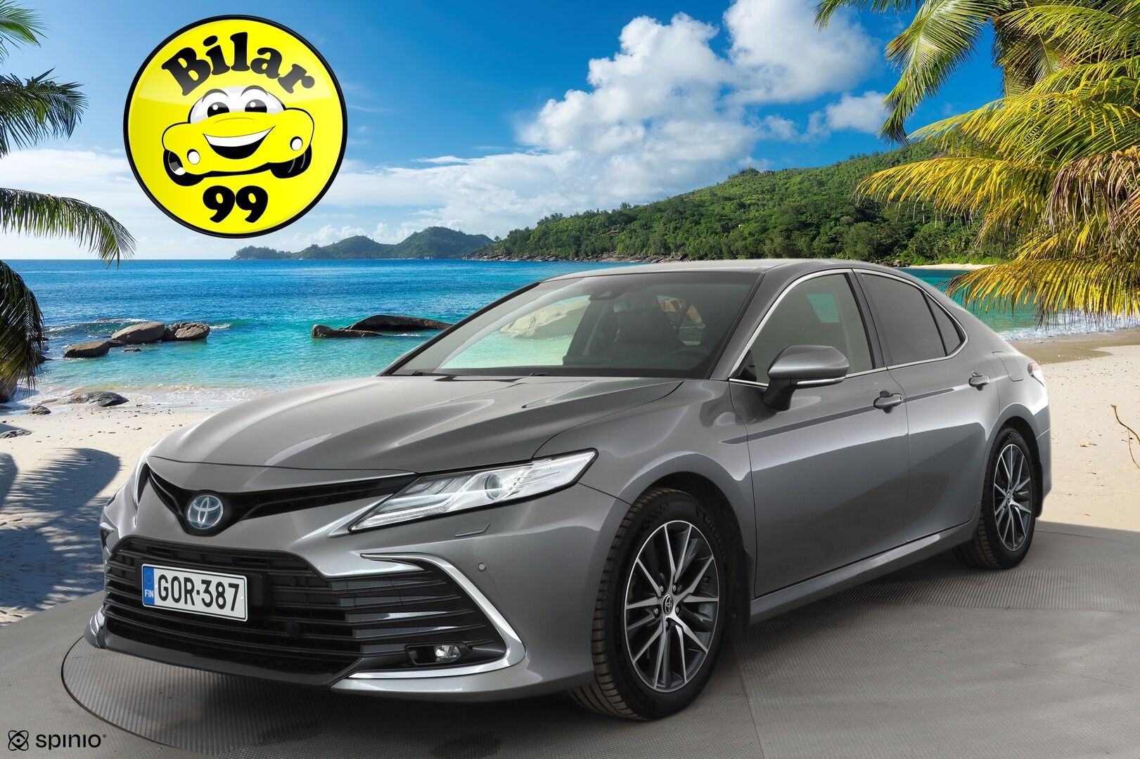 Toyota Camry 2021 2,5 Hybrid Style * ACC / Lohko+SIsä / Sähköpenkit / LED / Navi / P.kamera / Nahat / Keyless / Facelift / Ratinlämmitin * - Suomi-auto / Kahdet renkaat aluvanteilla / Merkkihuollettu - HULLUT AVAJAISHULINAT KORKOTARJOUS 3,29 %