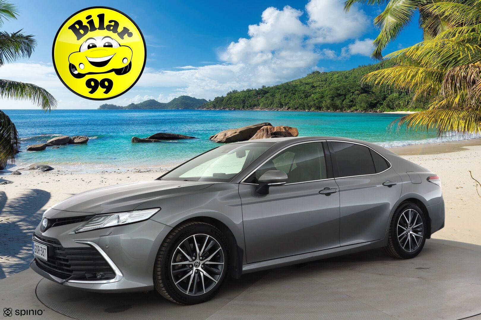 Toyota Camry 2021 2,5 Hybrid Style * ACC / Lohko+SIsä / Sähköpenkit / LED / Navi / P.kamera / Nahat / Keyless / Facelift / Ratinlämmitin * - Suomi-auto / Kahdet renkaat aluvanteilla / Merkkihuollettu - HULLUT AVAJAISHULINAT KORKOTARJOUS 3,29 %