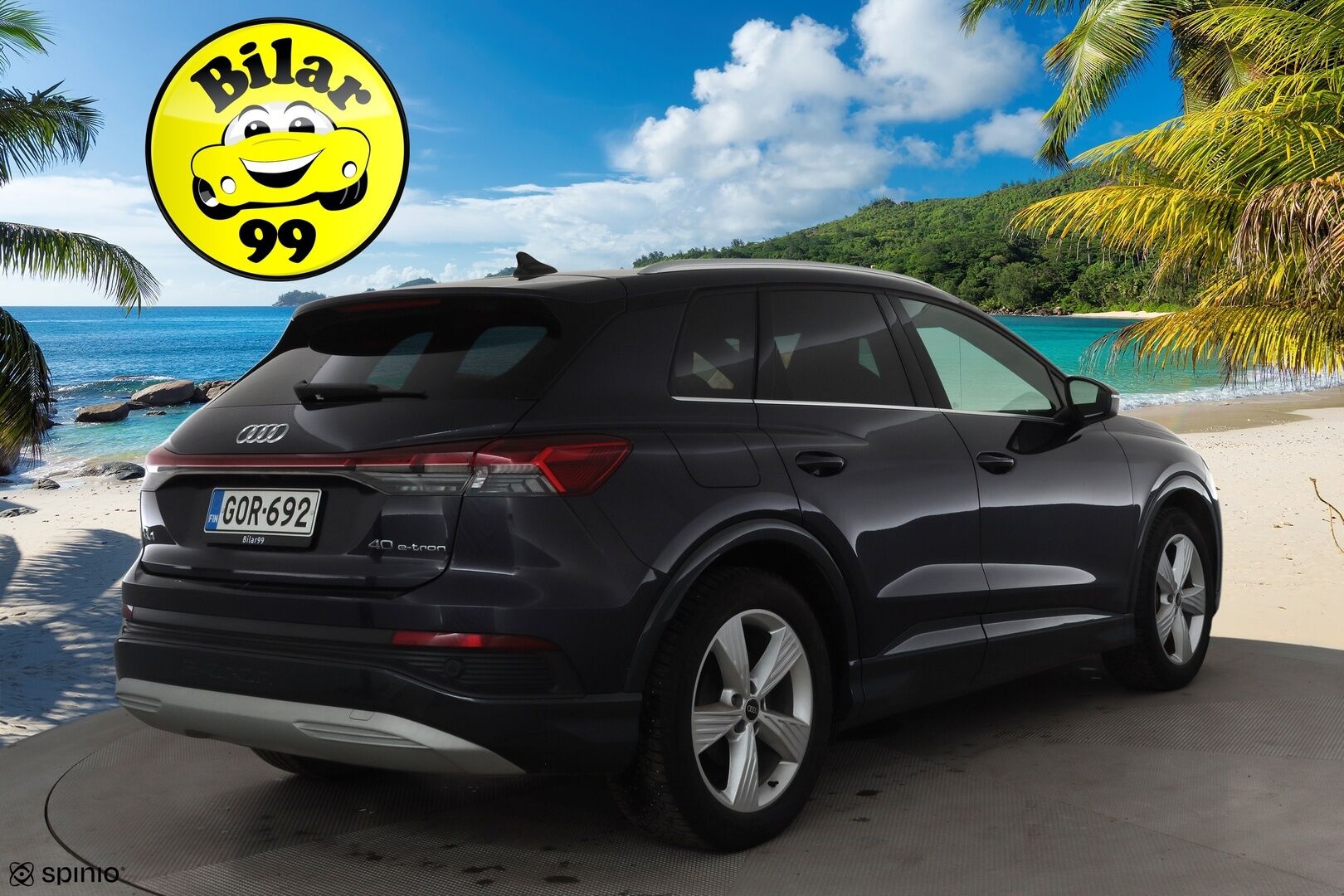 Audi Q4 e-tron 2021 40 e-tron * ACC / HUD / ILP / P.kamera / Matrix LED / Koukku / Sporttipenkit / Navi / Digimittaristo / Sähköluukku * - 1.Om Suomi-auto / Kahdet renkaat aluvanteilla / Merkkihuollettu