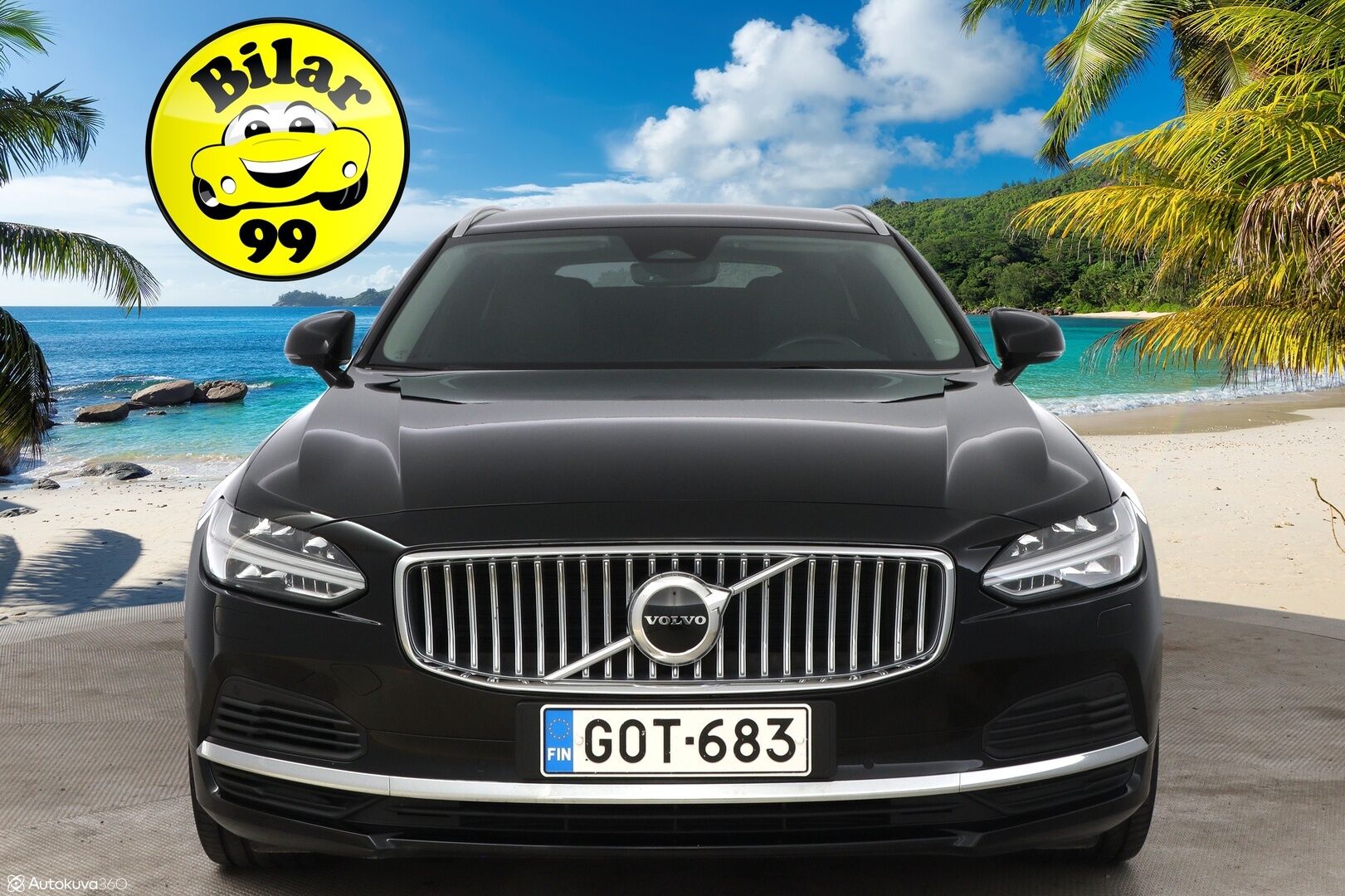Volvo V90 2022 T6 TwE AWD Business Inscription aut - 3,99 % KORKOTARJOUS TÄHÄN AUTOON - Suomiauto / Webasto / Adapt.Vakkari / Nahkasisusta / Vetokoukku / Peruutuskamera / Merkkihuollot / Apple&Android / Huippuvarusteet!