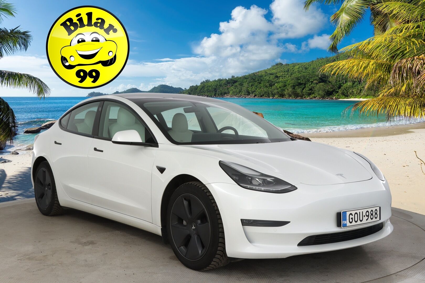 Tesla Model 3 2021 Long Range Dual Motor Awd *Premium audio/  Autopilotti/  2x renkaat + Vanteet/  1.Om/  Winter Package* - 3,99 % KORKOTARJOUS TÄHÄN AUTOON - *Ilmainen kotiintoimitus!* - 