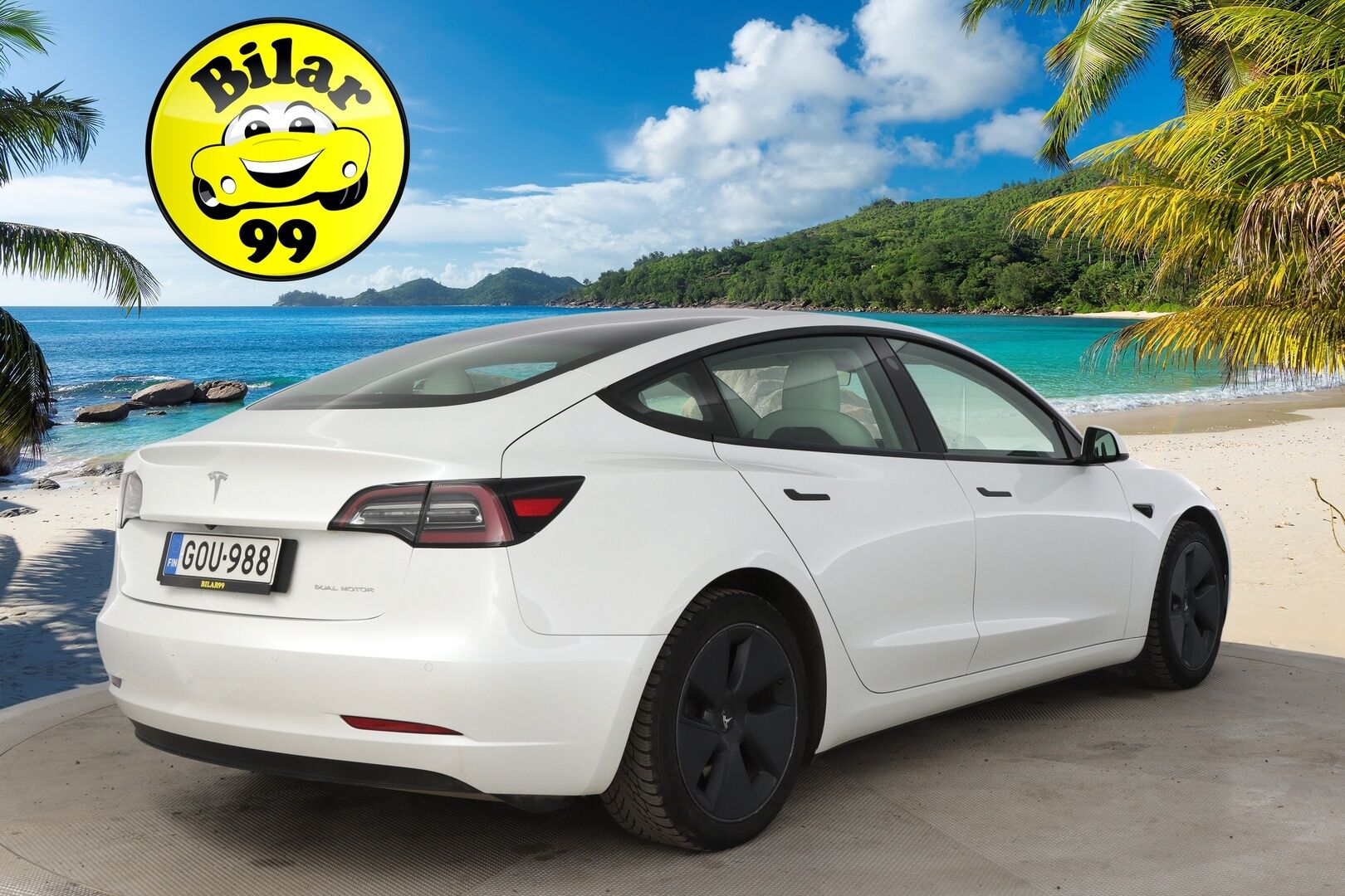 Tesla Model 3 2021 Long Range Dual Motor Awd *Premium audio/  Autopilotti/  2x renkaat + Vanteet/  1.Om/  Winter Package* - 3,99 % KORKOTARJOUS TÄHÄN AUTOON - *Ilmainen kotiintoimitus!* - 